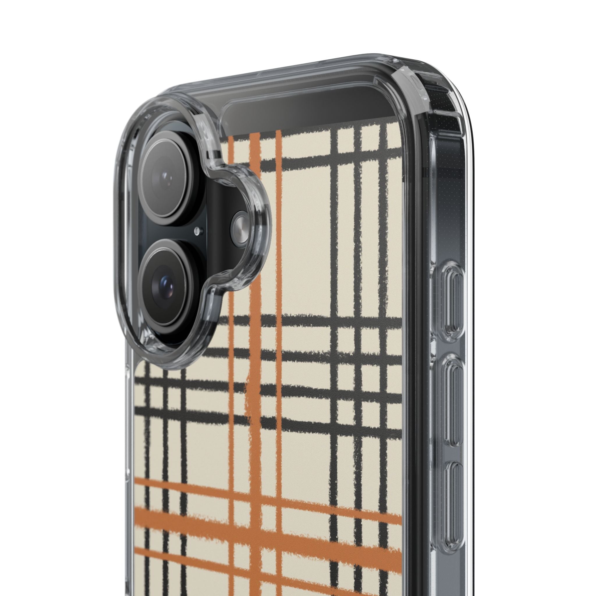 JAKKOUTTHEBXX Plaid iPhone 12 Pro Max Clear Case 2025