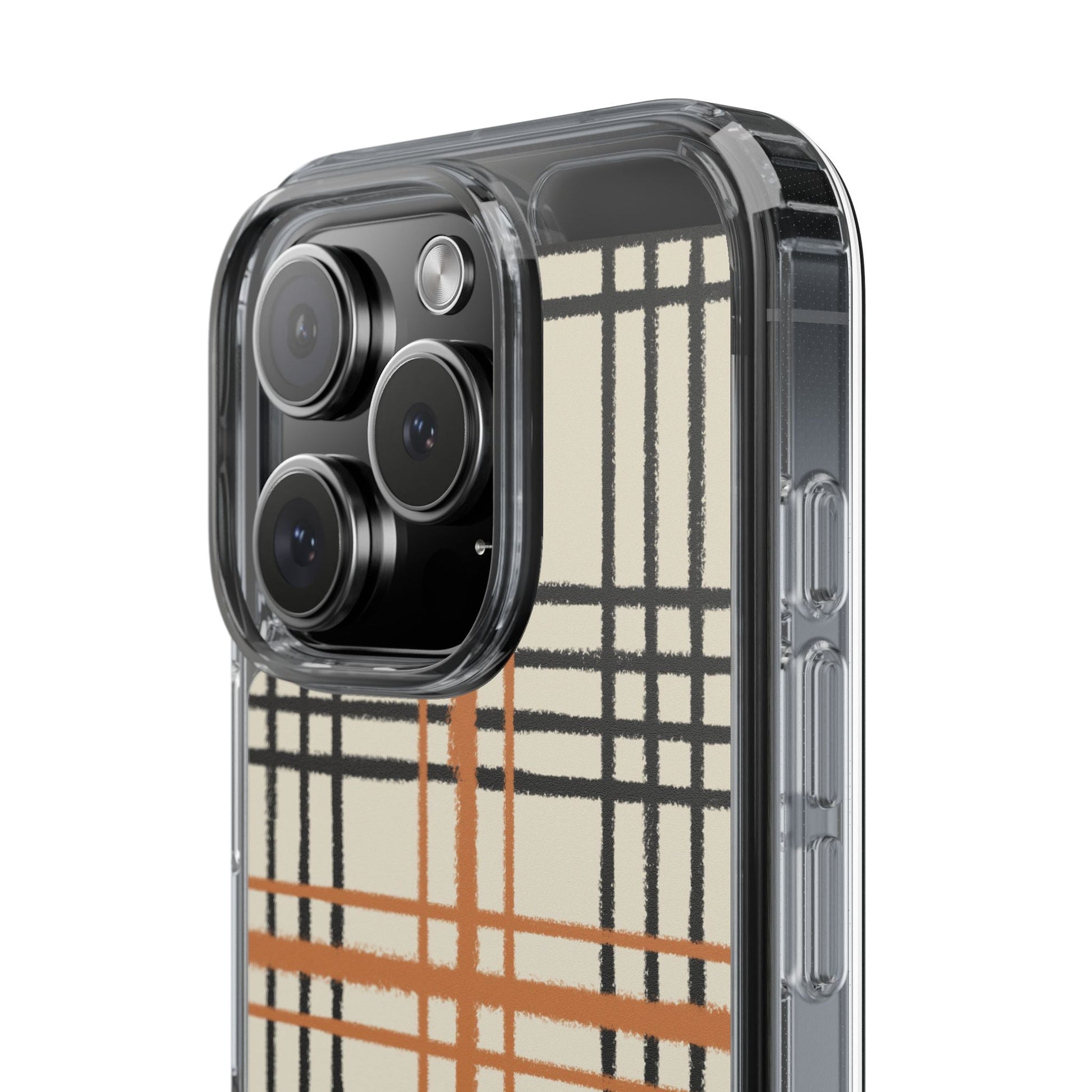JAKKOUTTHEBXX Plaid iPhone 12 Pro Max Clear Case 2025