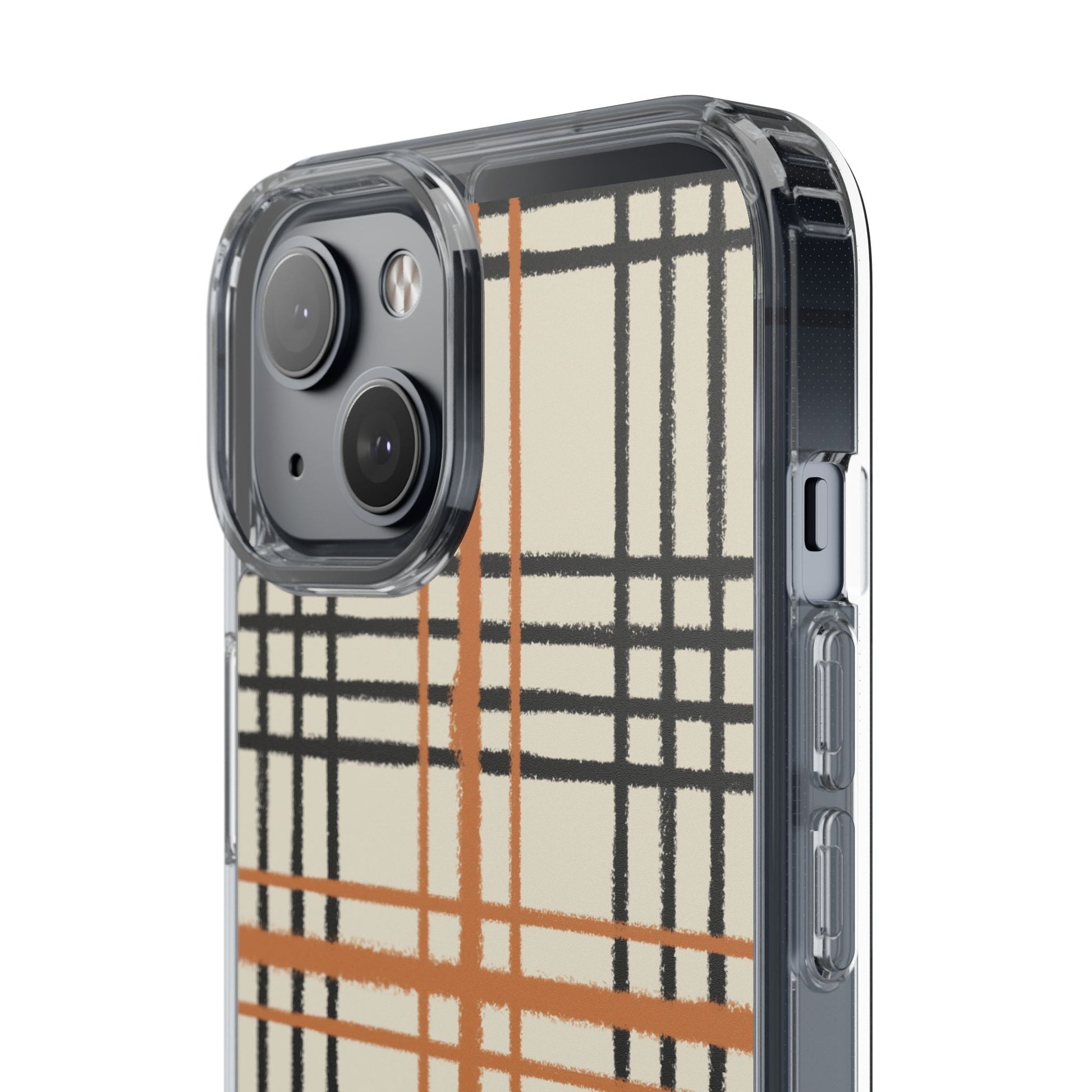 JAKKOUTTHEBXX Plaid iPhone 12 Pro Max Clear Case 2025
