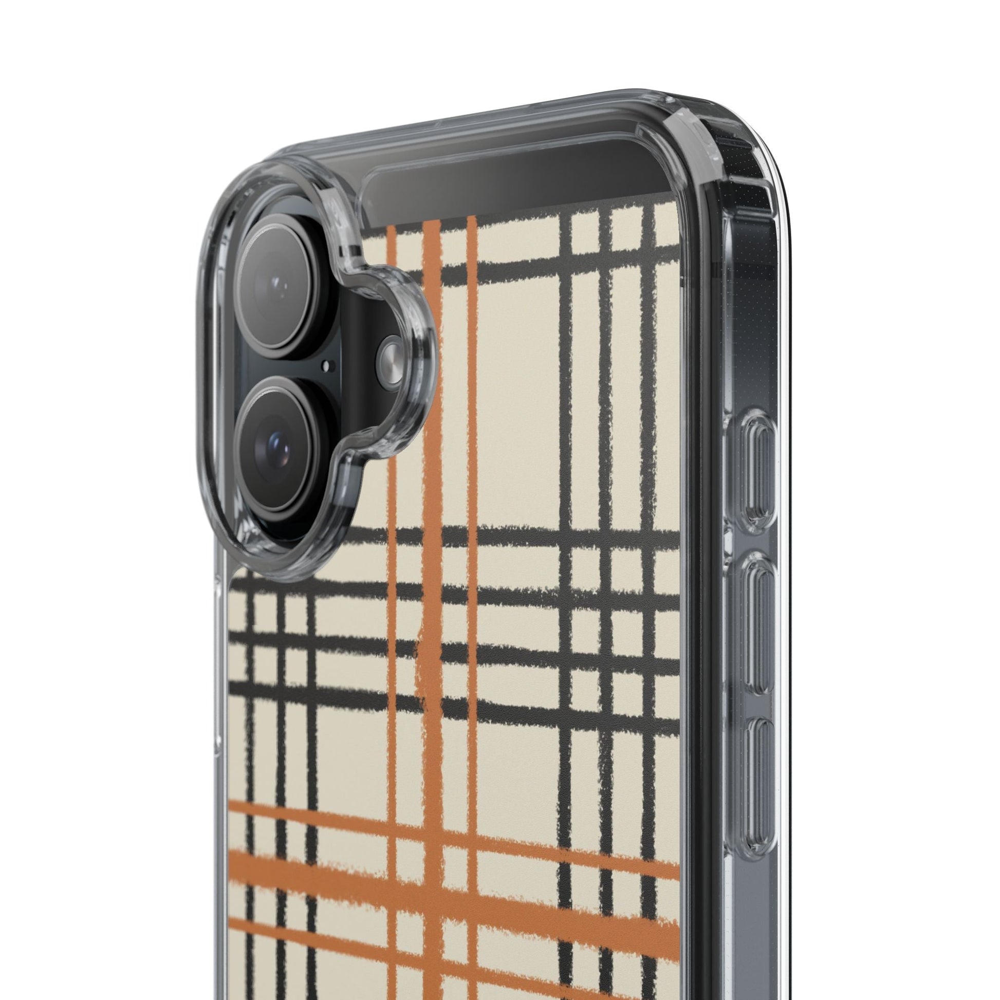 JAKKOUTTHEBXX Plaid iPhone 12 Pro Max Clear Case 2025