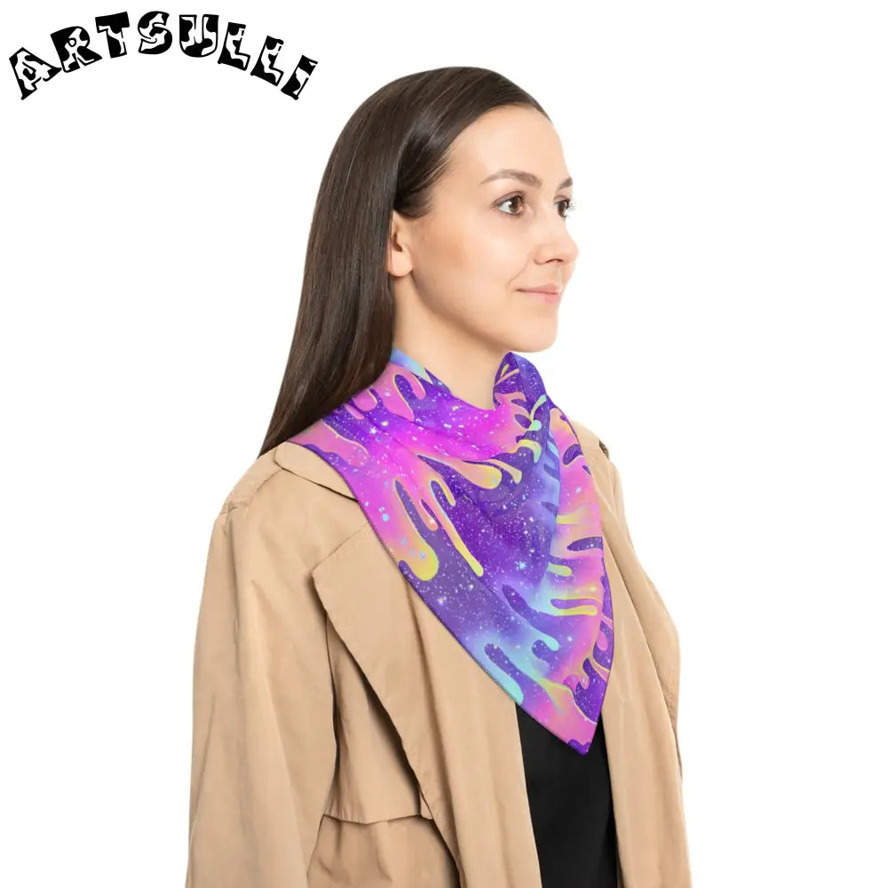 JAKKOUTTHEBXX Colorful Psychedelic Galaxy Scarf 2025