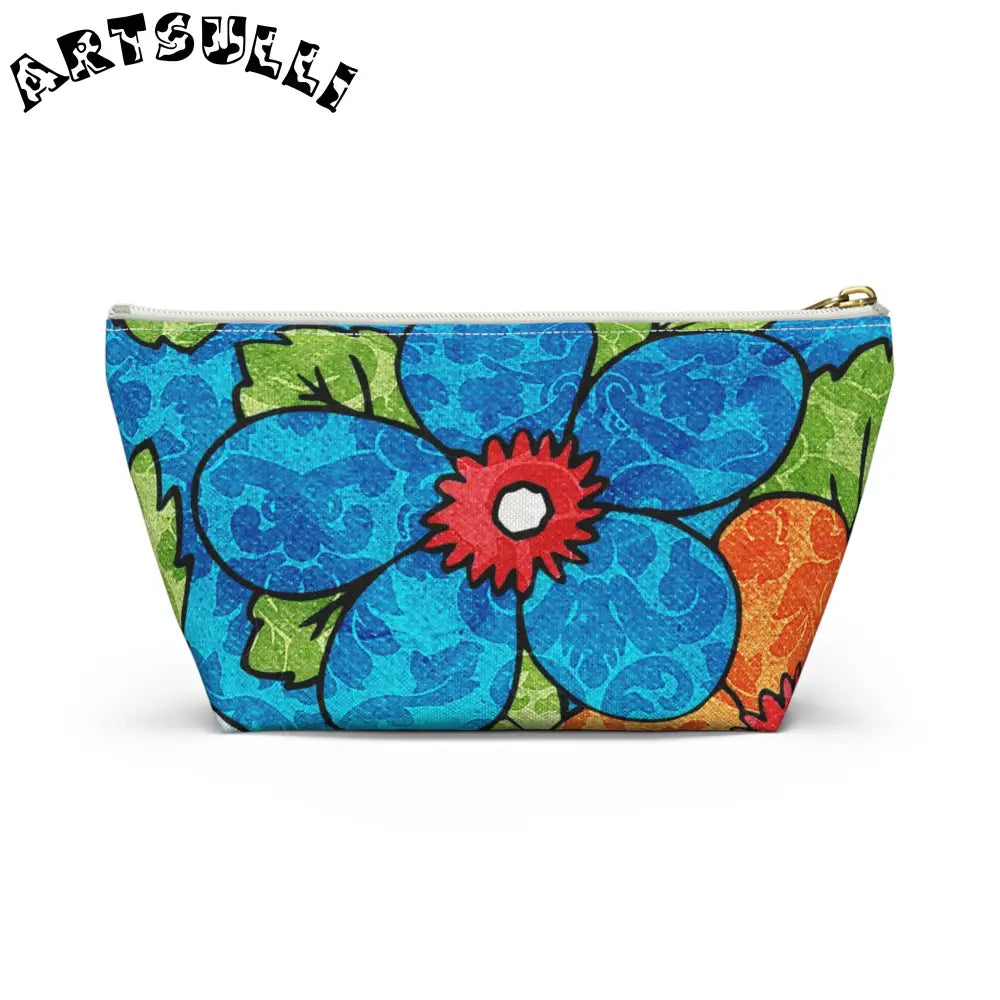 Prime Illustration Printed Floral T-Bottom Pouch, Artsulli - Art is Long, Life is Short, Bags, , , , , , , 