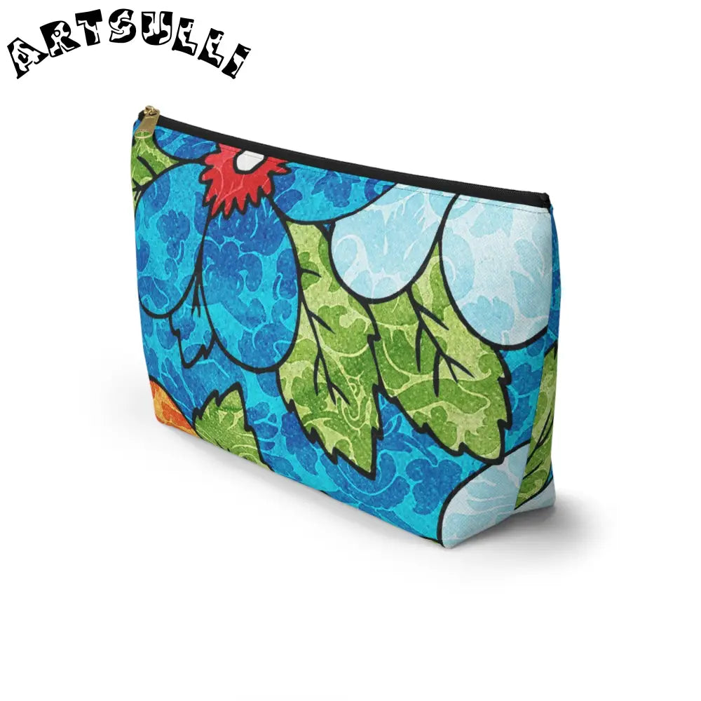 Prime Illustration Printed Floral T-Bottom Pouch, Artsulli - Art is Long, Life is Short, Bags, , , , , , , 