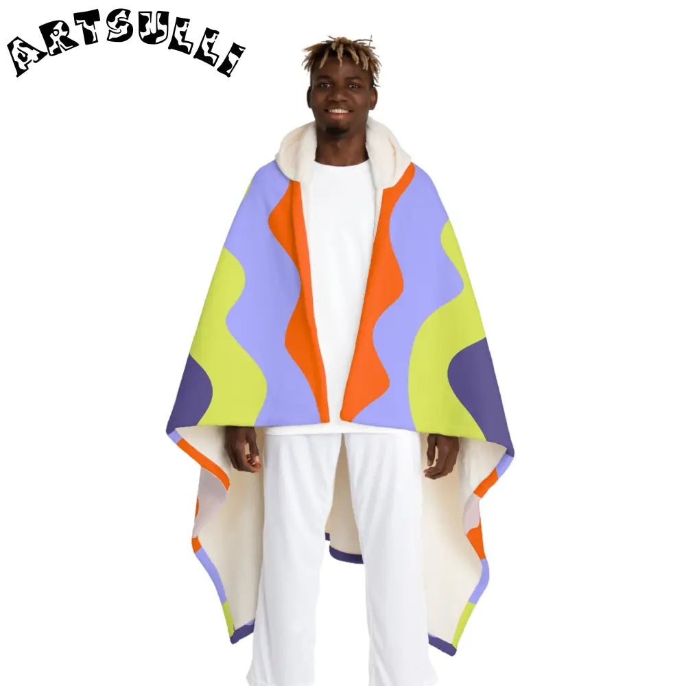 Prime Illustration Printed Hooded Sherpa Blanket, Artsulli - Art is Long, Life is Short, All Over Prints, Size, One size, Color, Cream, , , 32698542070250707083