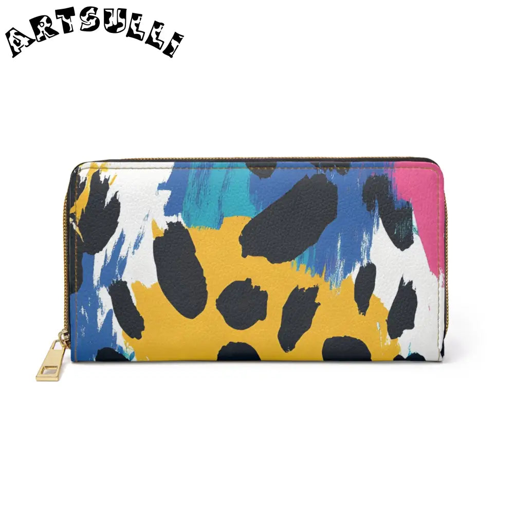 Print X Paint Cruelty-Free Faux Leather Wallet, Artsulli - Art is Long, Life is Short, Accessories, Size, One size, Color, White, , , 20815012478602015983