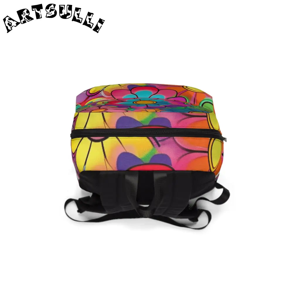 JAKKOUTTHEBXX Psychedelic Floral Backpack for All-Day Carrying Comfort 2025
