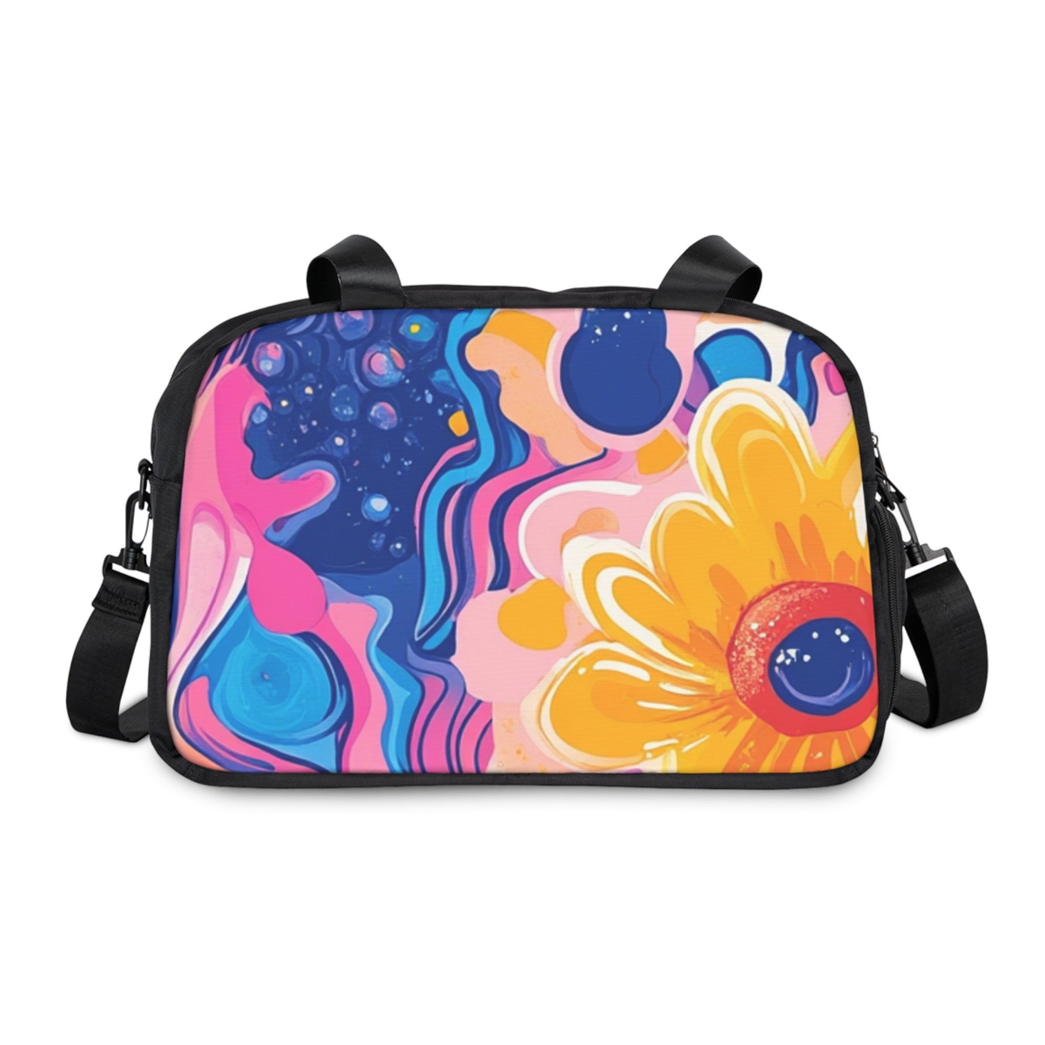 Printify Psychedelic Floral Fitness Handbag 2025