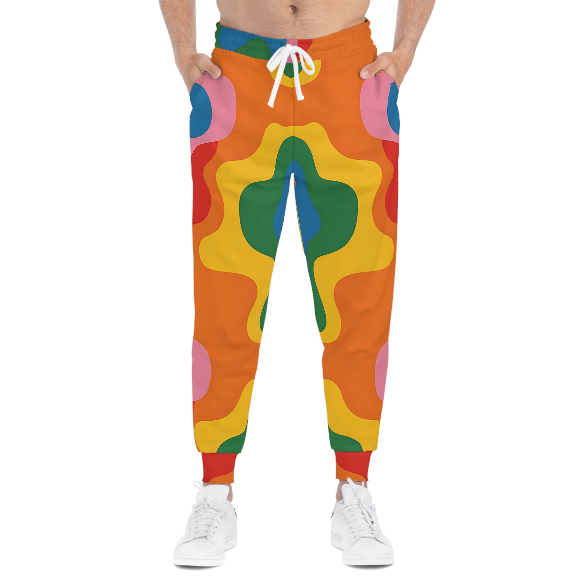 Psychedelic Wave Joggers, Artsulli - Art is Long, Life is Short, All Over Prints, , , , , , , 