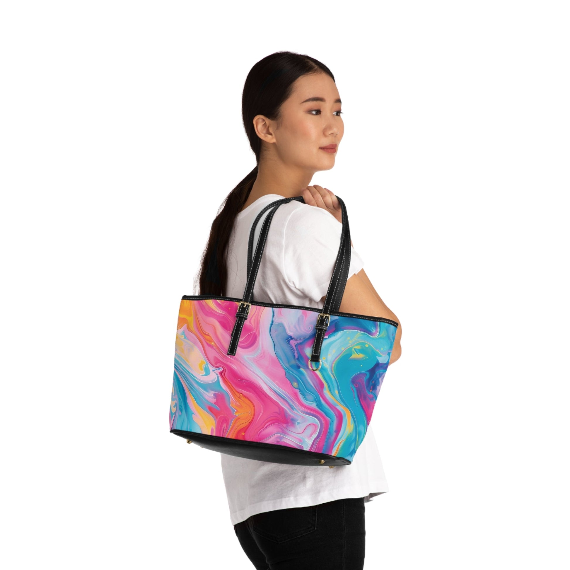 PU Leather Shoulder Bag, Artsulli - Art is Long, Life is Short, Bags, , , , , , , 