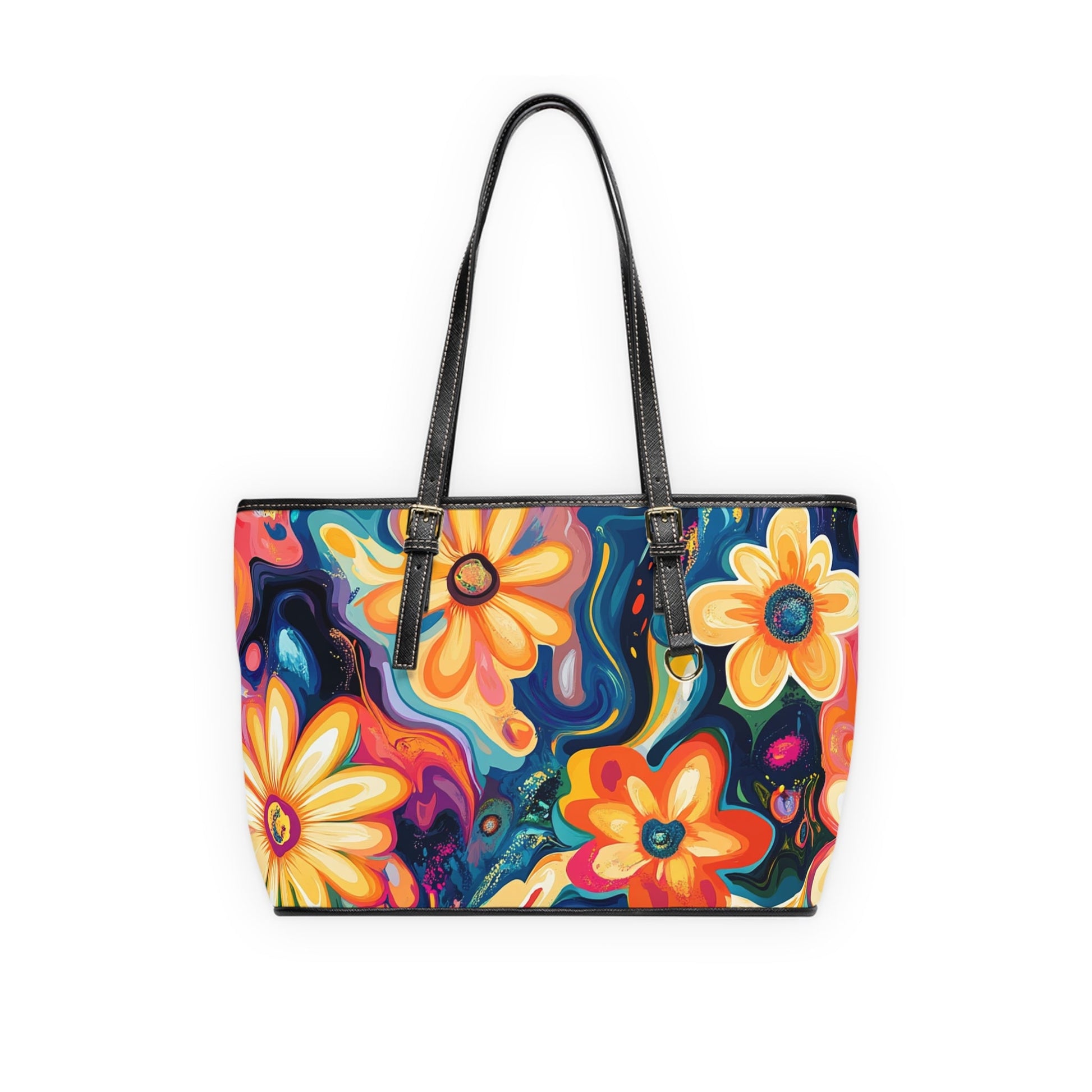 PU Leather Shoulder Bag, Artsulli - Art is Long, Life is Short, Bags, Size, 16" x 10", Color, Black, , , 18024612674558695712