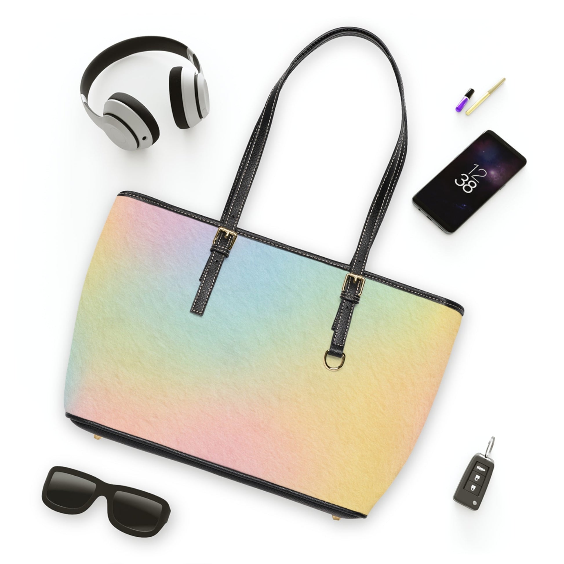 PU Leather Shoulder Bag, Artsulli - Art is Long, Life is Short, Bags, , , , , , , 