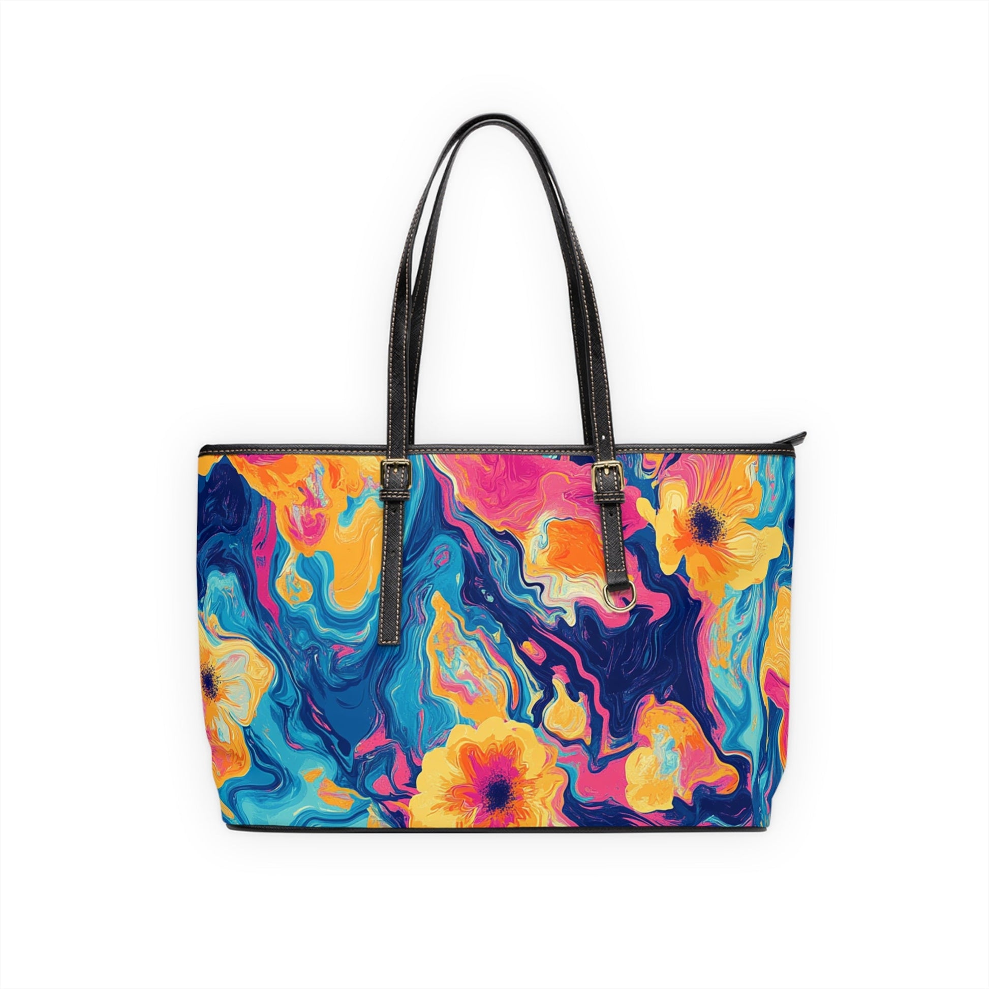 PU Leather Shoulder Bag, Artsulli - Art is Long, Life is Short, Bags, Size, 17" x 11", Color, Black, , , 52014687178805299950