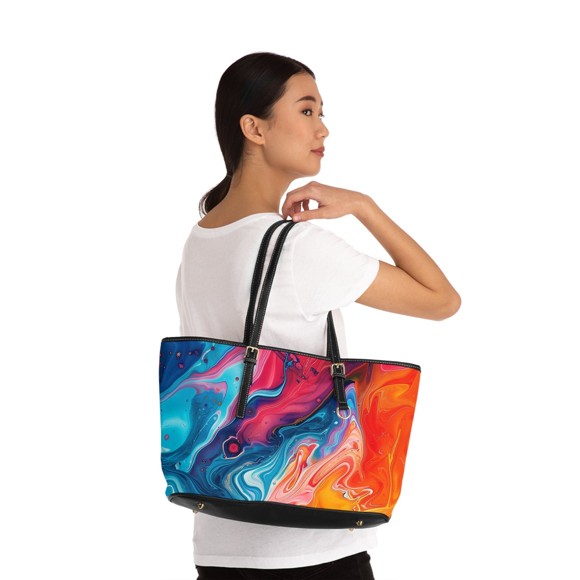 PU Leather Shoulder Bag, Artsulli - Art is Long, Life is Short, Bags, , , , , , , 