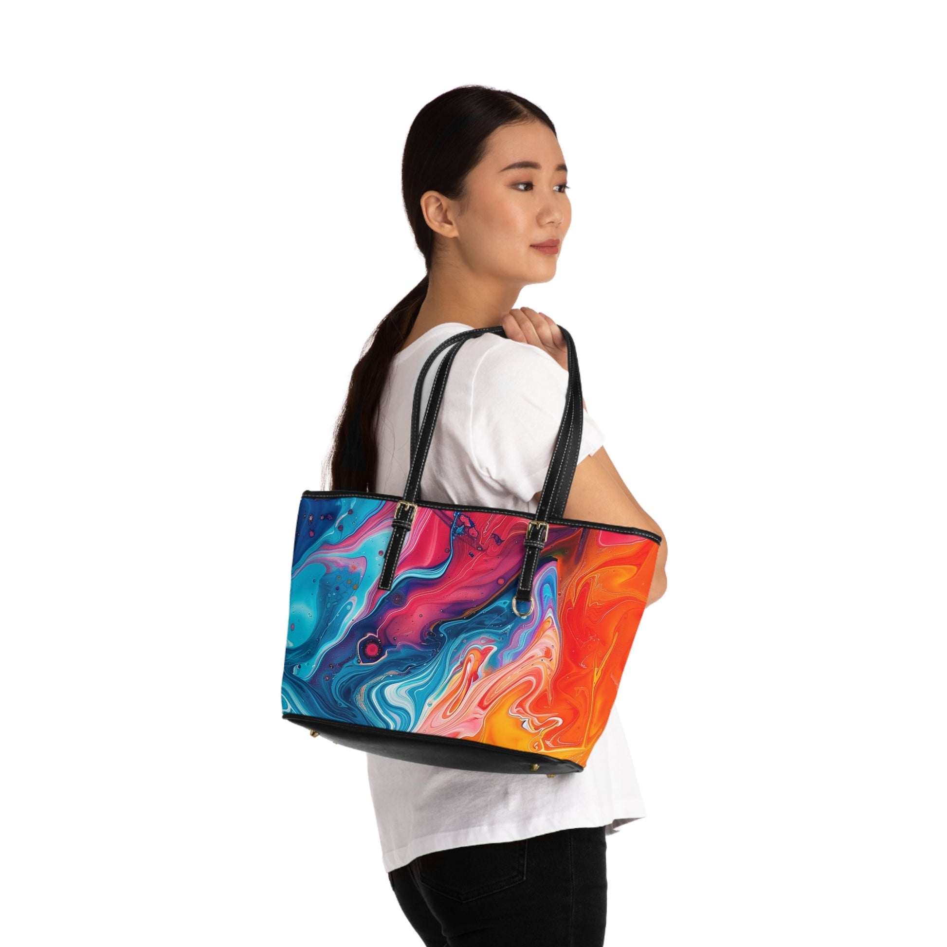 PU Leather Shoulder Bag, Artsulli - Art is Long, Life is Short, Bags, , , , , , , 