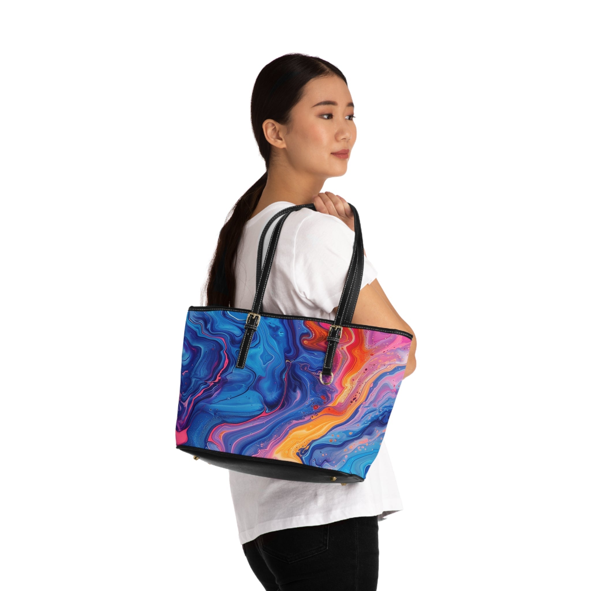PU Leather Shoulder Bag, Artsulli - Art is Long, Life is Short, Bags, , , , , , , 