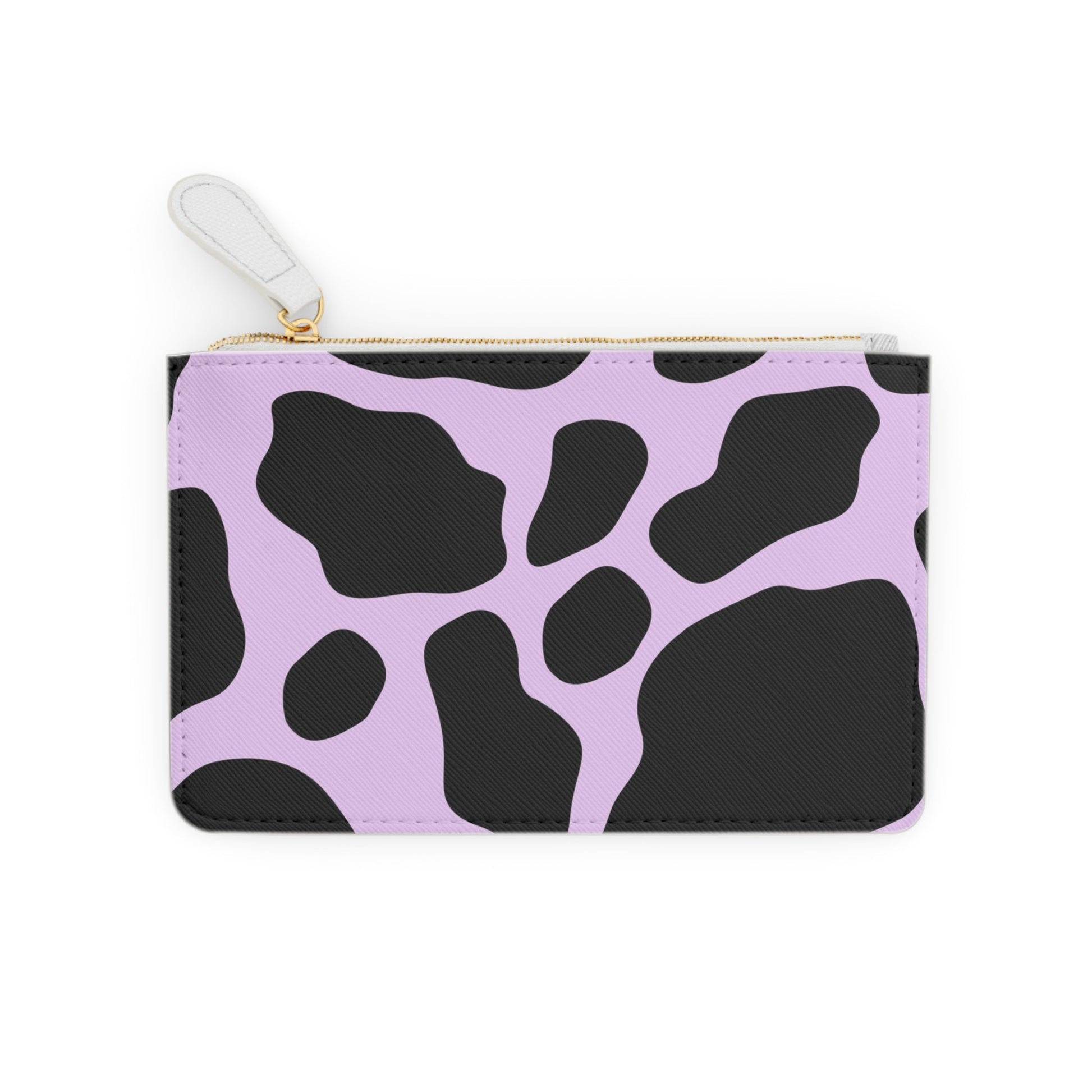 Purple and Black Cow Print Clutch Bag, Artsulli - Art is Long, Life is Short, Bags, , , , , , , 