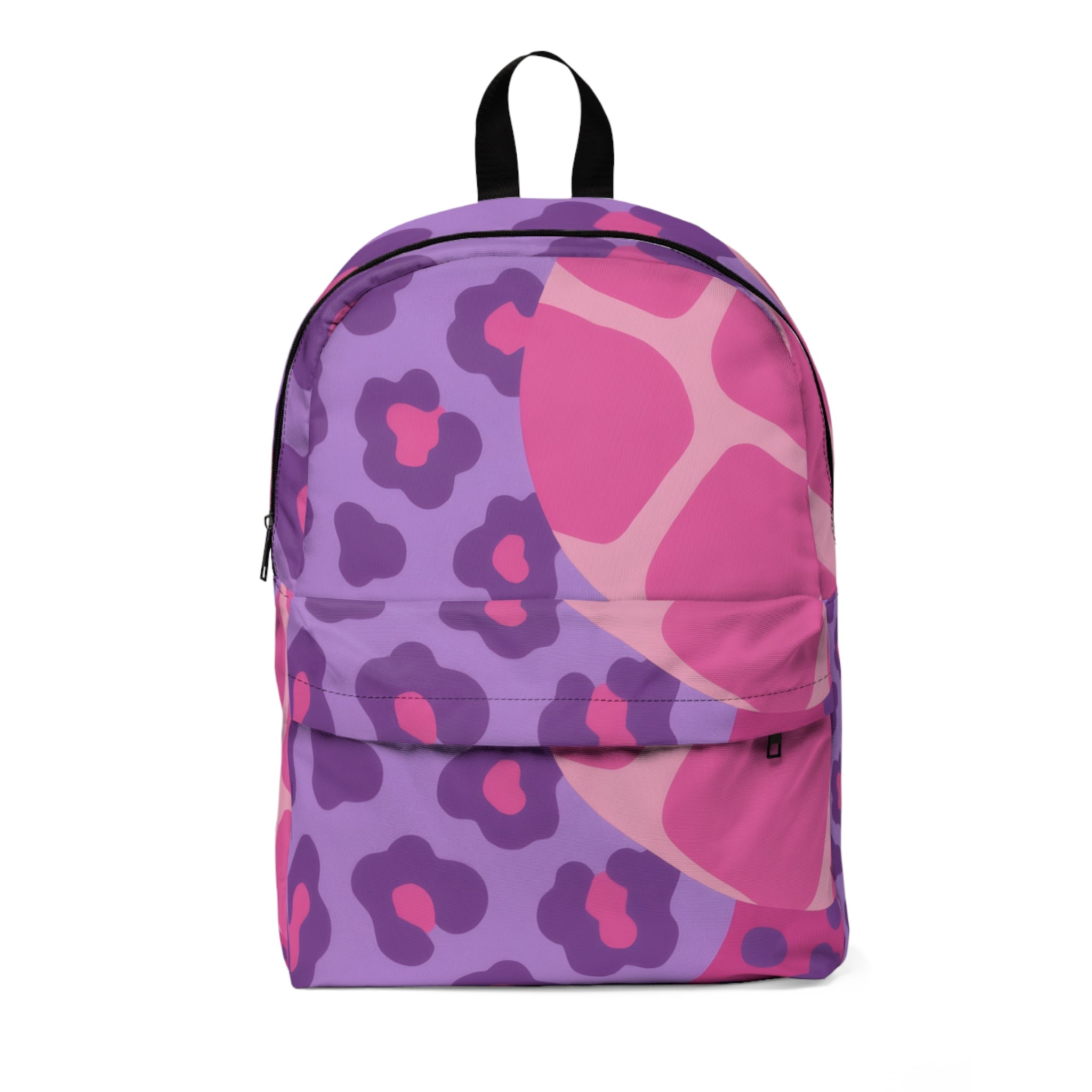 Printify Purple and Pink Animal Print Backpack 2025