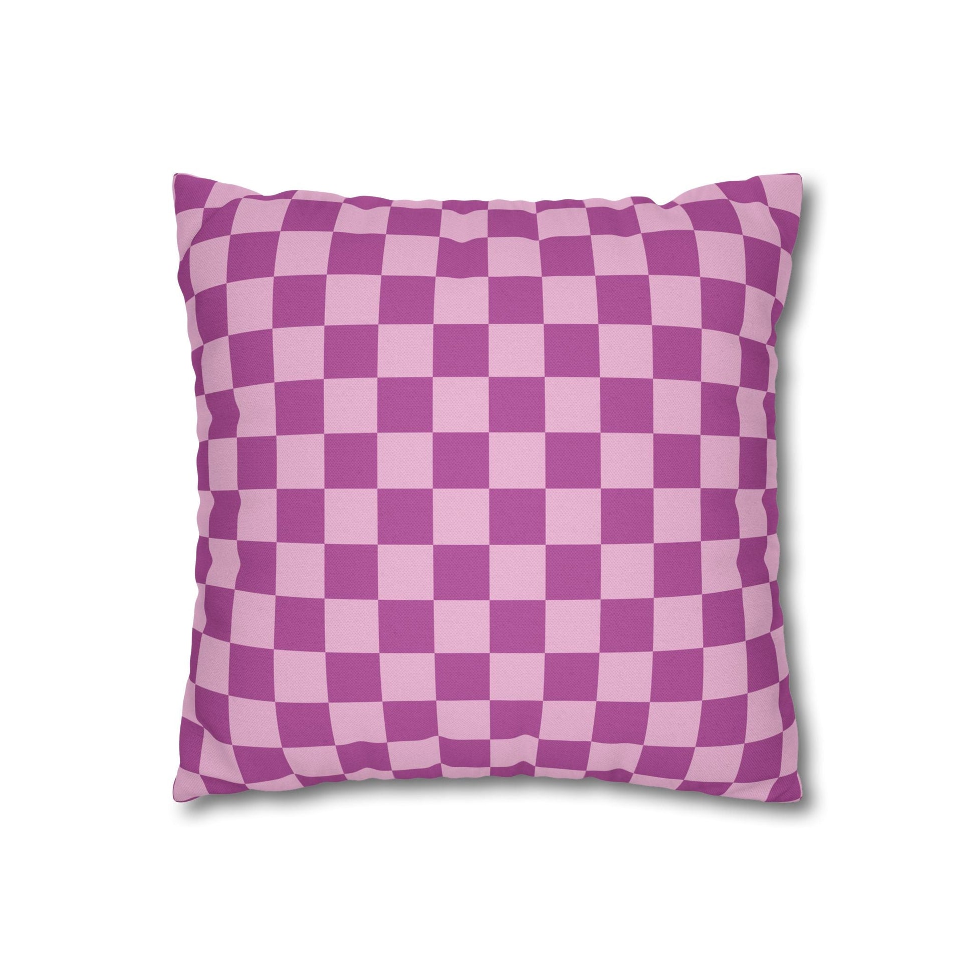 Purple and Pink Checkered Throw Pillow, Artsulli - Art is Long, Life is Short, Home Decor, , , , , , , 