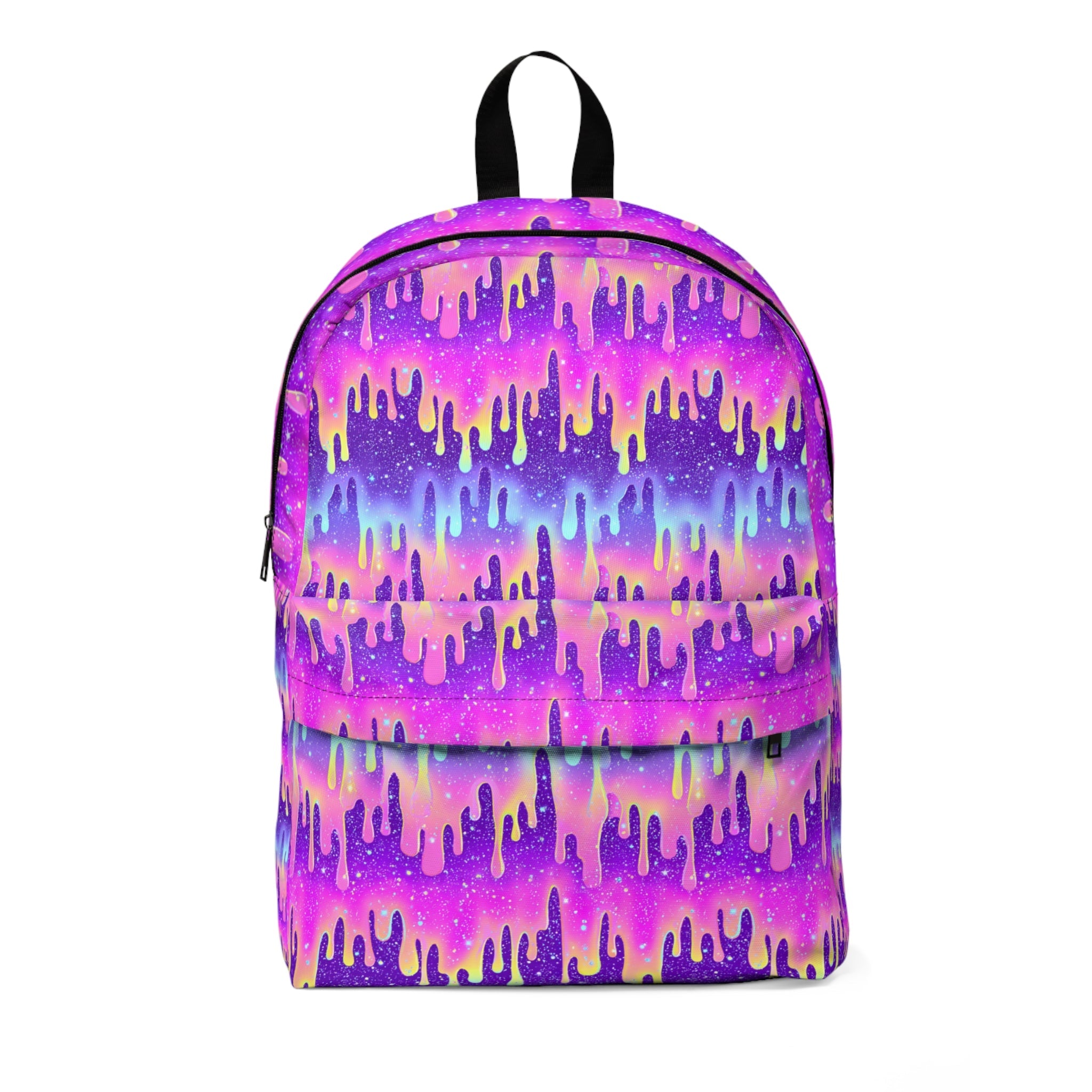 Purple and Pink Galaxy Drip Backpack, Artsulli - Art is Long, Life is Short, Bags, Size, One size, , , , , 17584118306012018715