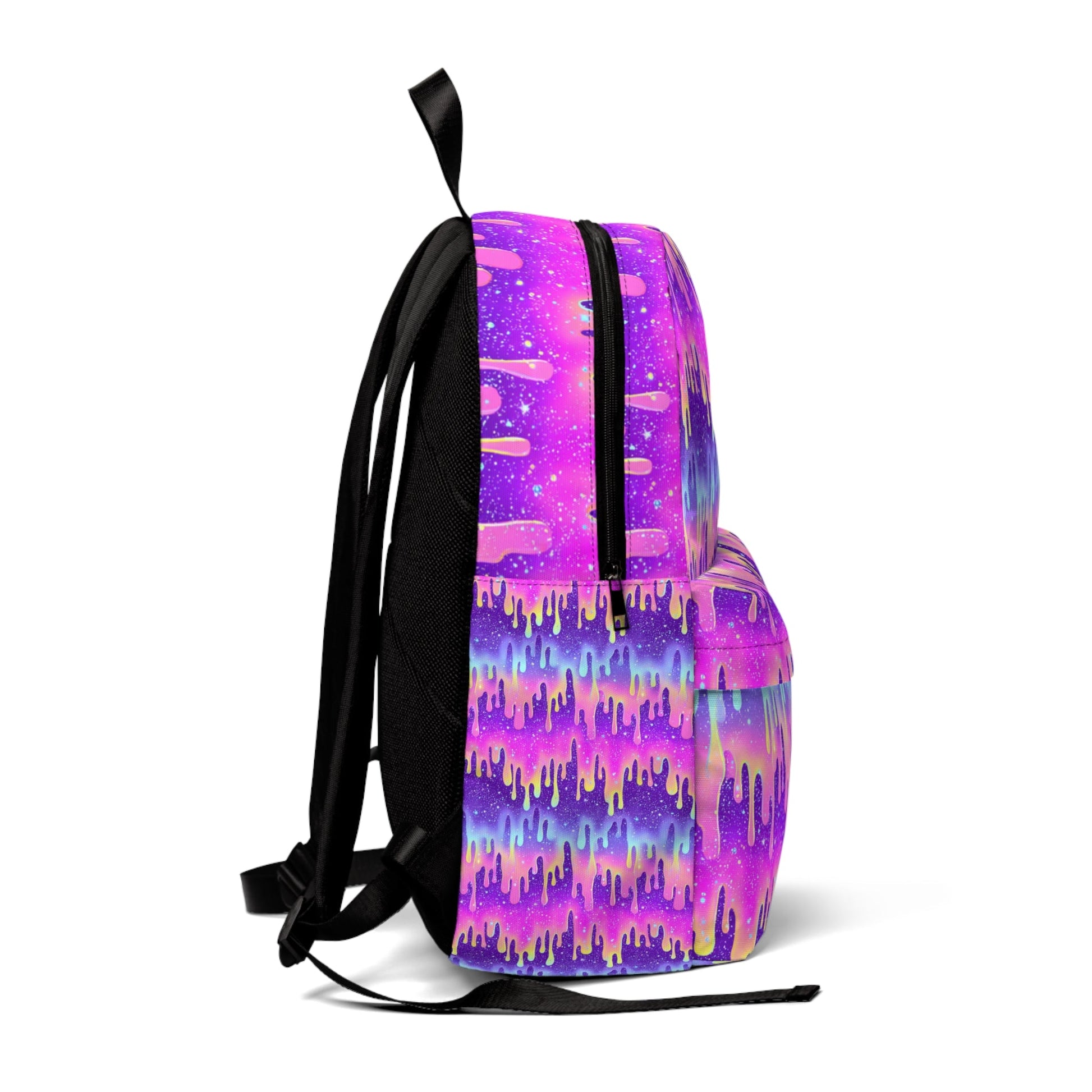 Purple and Pink Galaxy Drip Backpack, Artsulli - Art is Long, Life is Short, Bags, , , , , , , 