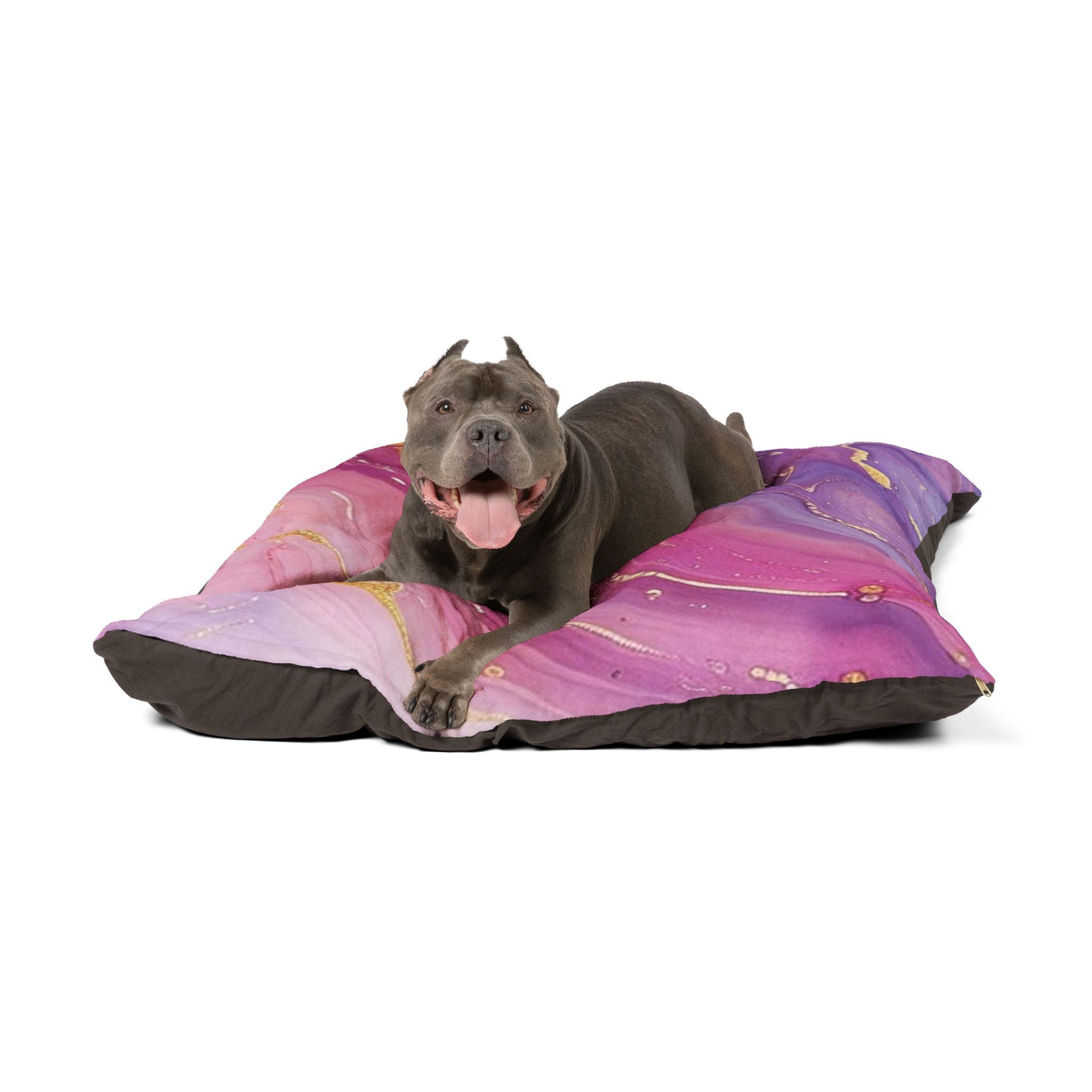 Printify Purple and Pink Marble Pet Bed 2025
