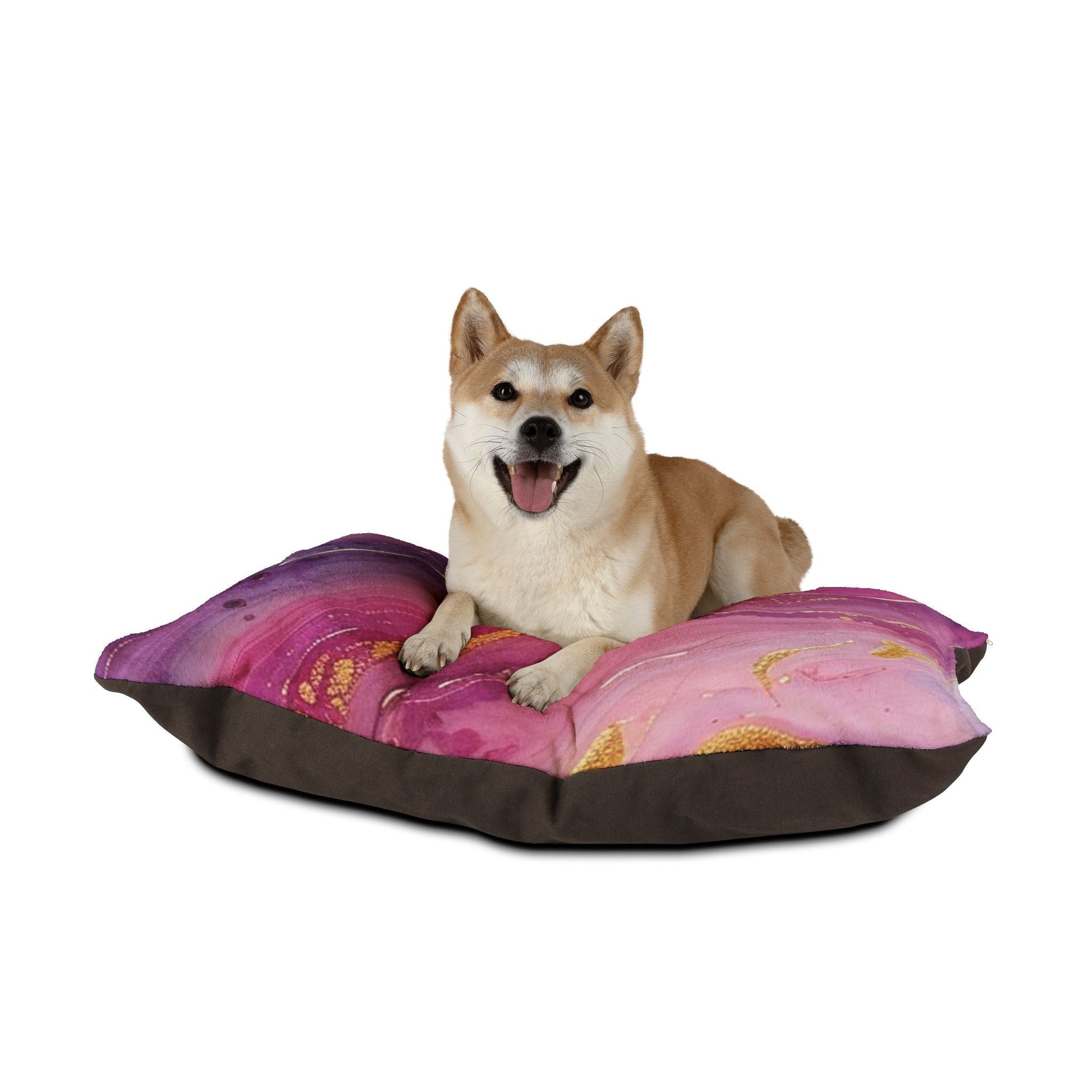 Printify Purple and Pink Marble Pet Bed 2025