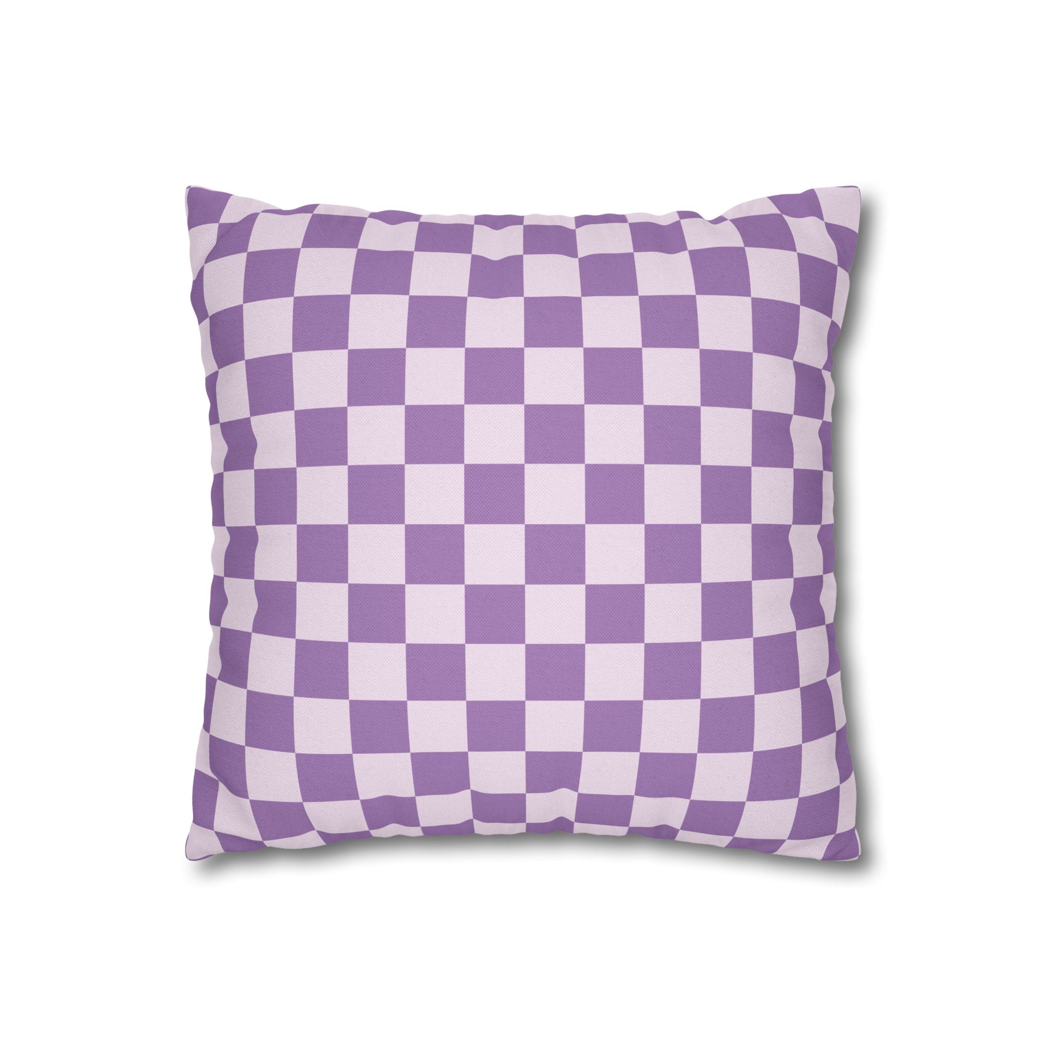 Purple and White Checkerboard Throw Pillow, Artsulli - Art is Long, Life is Short, Home Decor, , , , , , , 