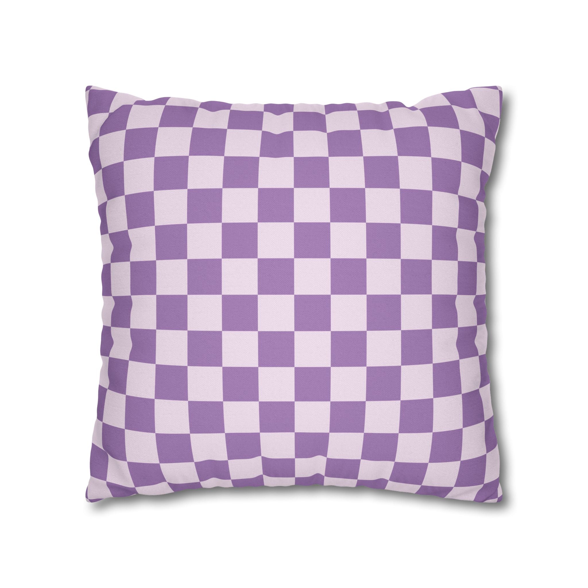 Purple and White Checkerboard Throw Pillow, Artsulli - Art is Long, Life is Short, Home Decor, , , , , , , 