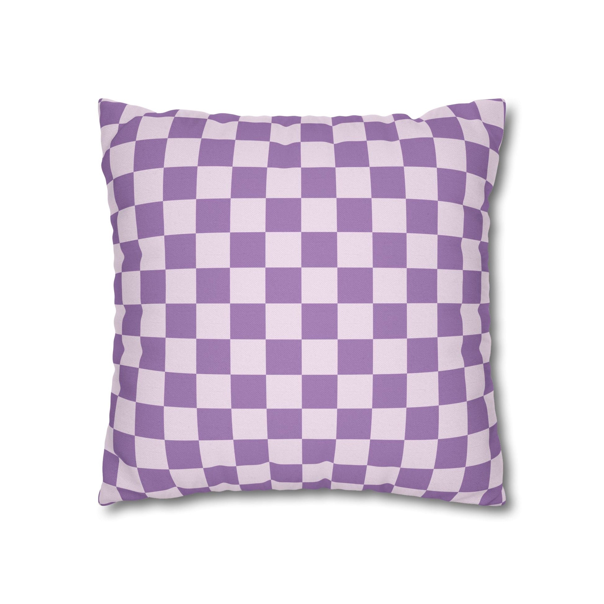 Purple and White Checkerboard Throw Pillow, Artsulli - Art is Long, Life is Short, Home Decor, , , , , , , 