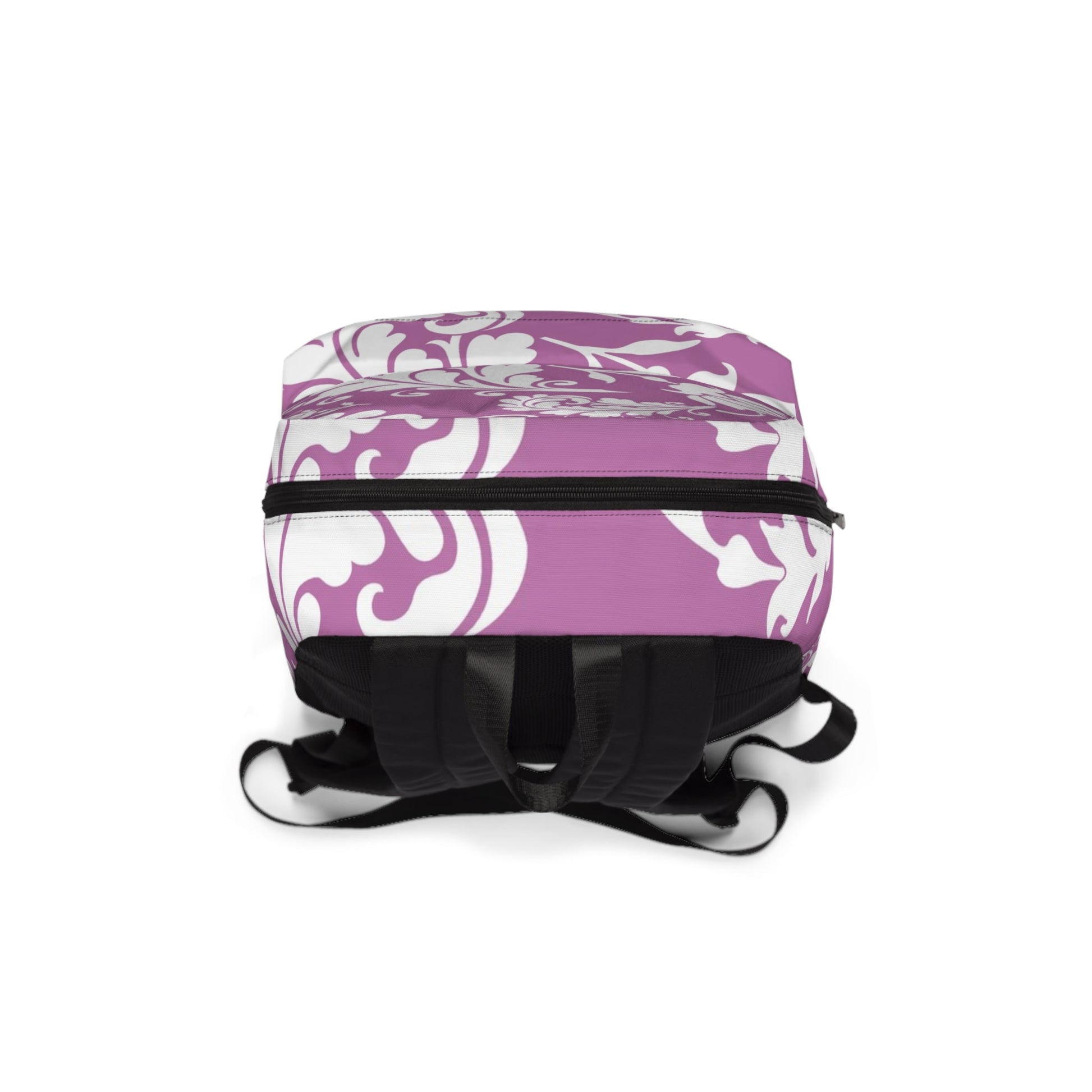 Purple and White Floral Backpack, Artsulli - Art is Long, Life is Short, Bags, , , , , , , 