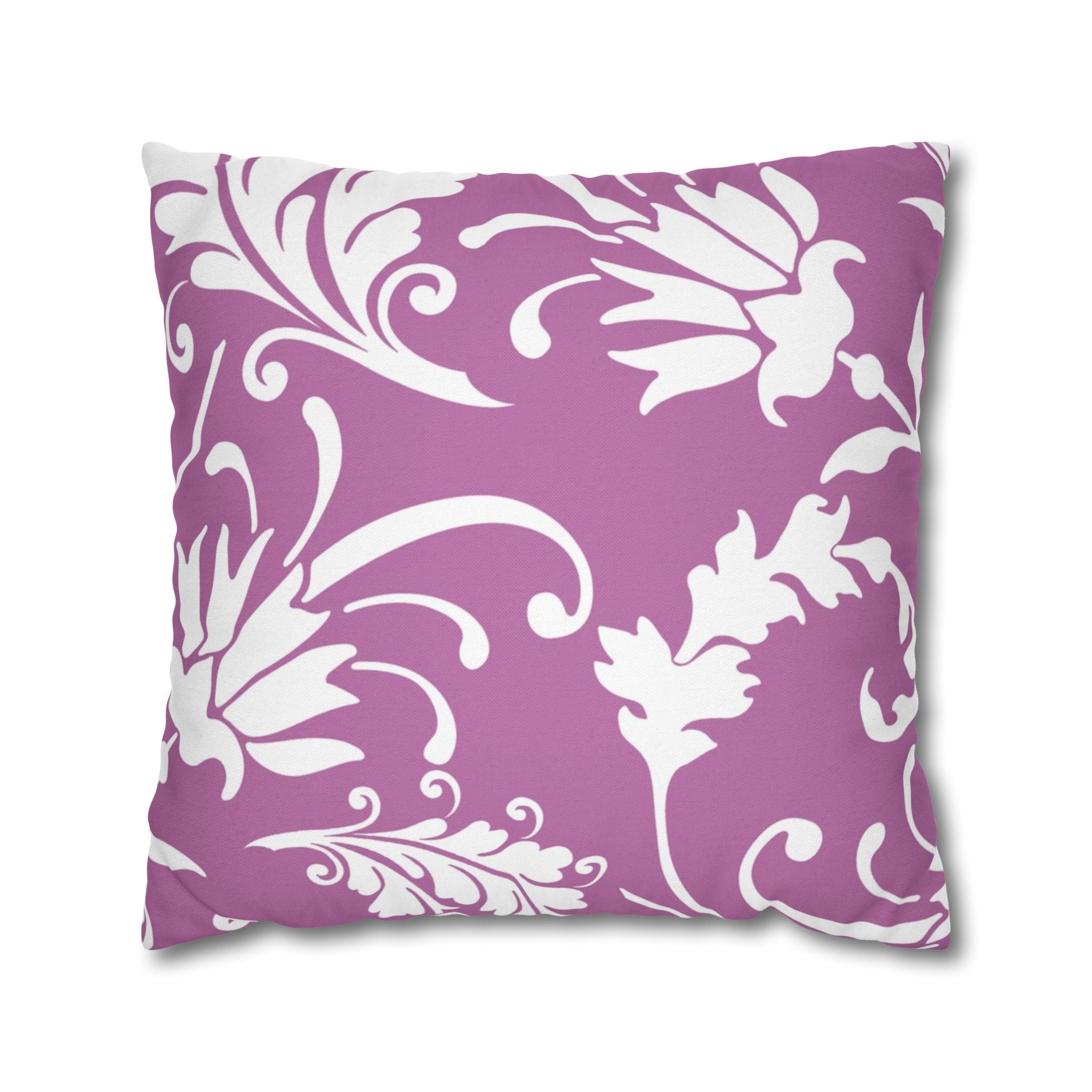 Purple Floral Vine Throw Pillow, Artsulli - Art is Long, Life is Short, Home Decor, Size, 20" × 20", , , , , 20510601997420363645