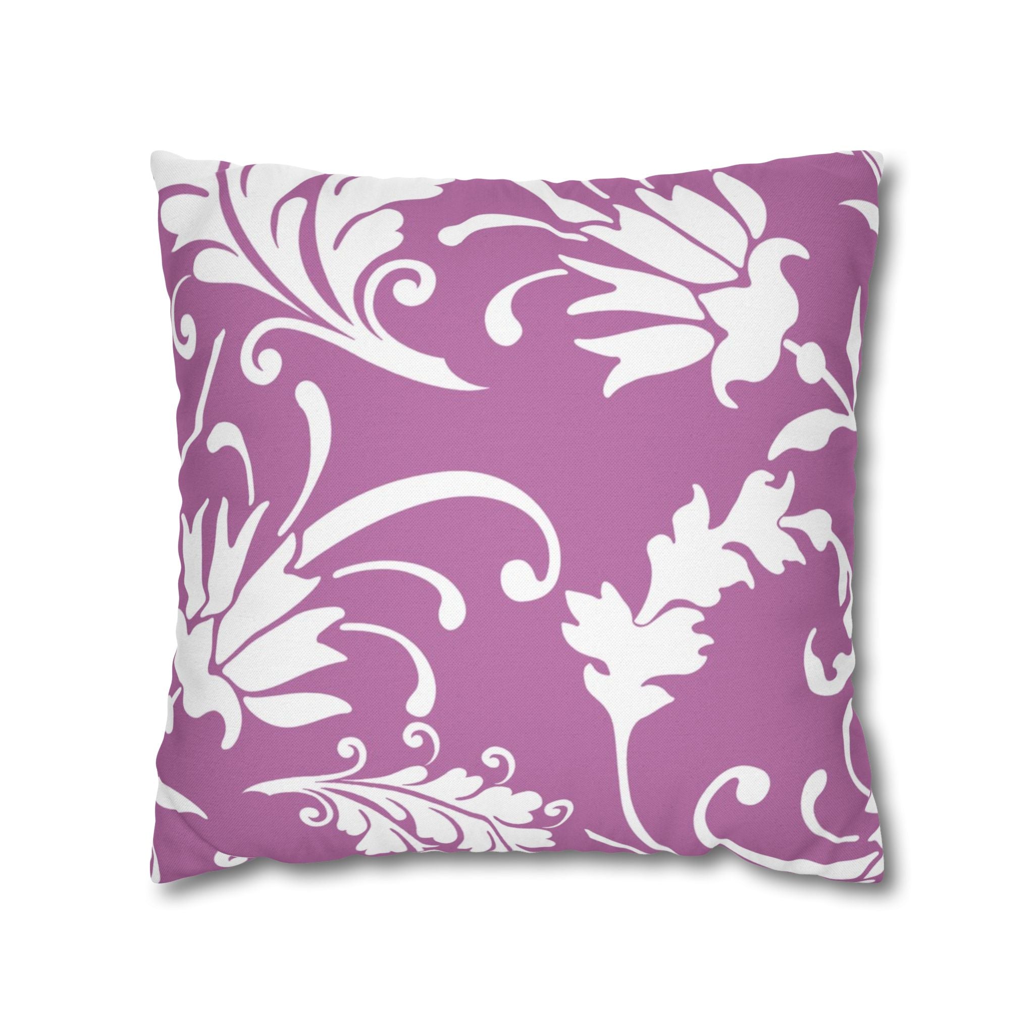 Purple Floral Vine Throw Pillow, Artsulli - Art is Long, Life is Short, Home Decor, Size, 18" × 18", , , , , 14521428448183063676