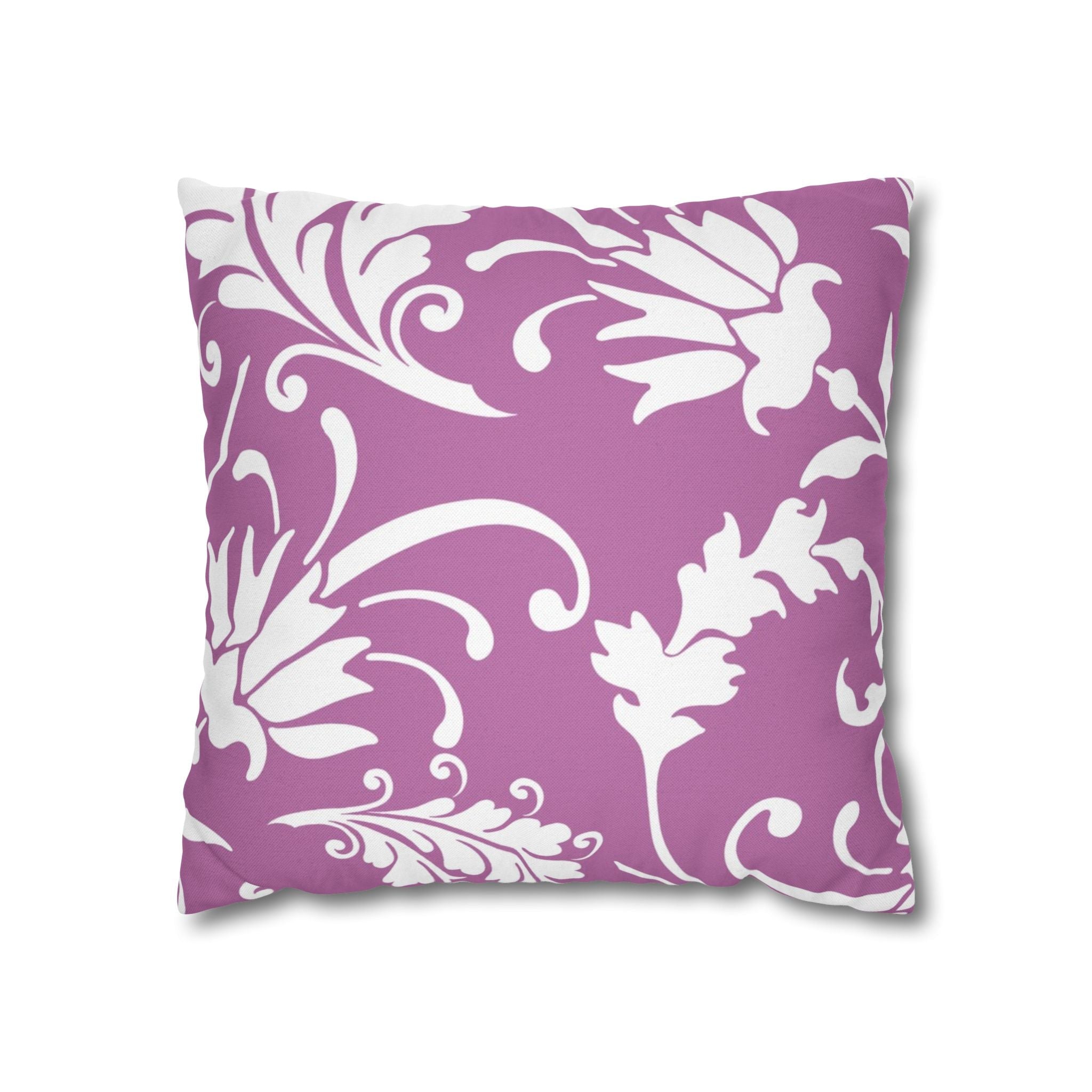 Purple Floral Vine Throw Pillow, Artsulli - Art is Long, Life is Short, Home Decor, Size, 16" × 16", , , , , 10996915048130900103