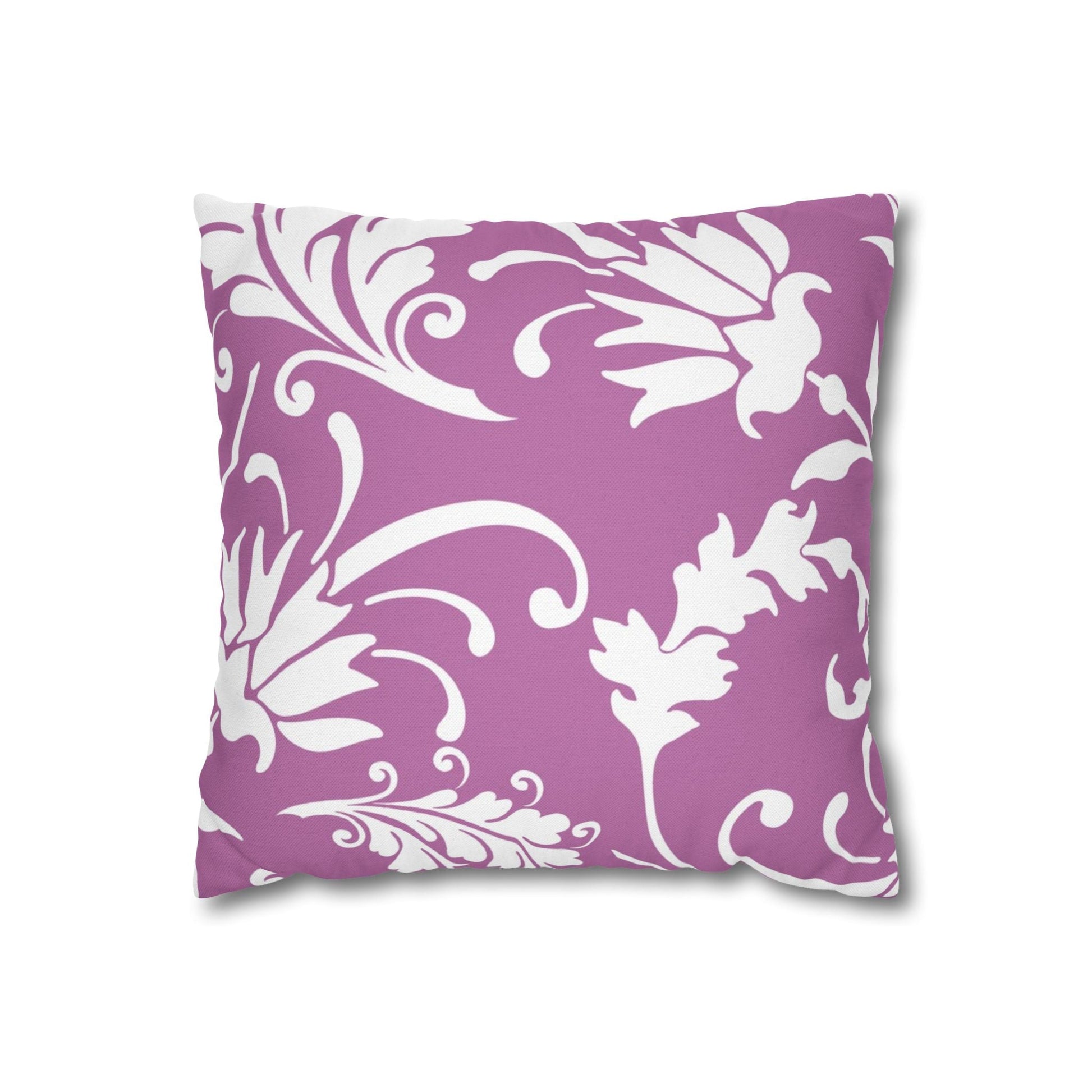 Purple Floral Vine Throw Pillow, Artsulli - Art is Long, Life is Short, Home Decor, Size, 14" × 14", , , , , 23023919178873554263