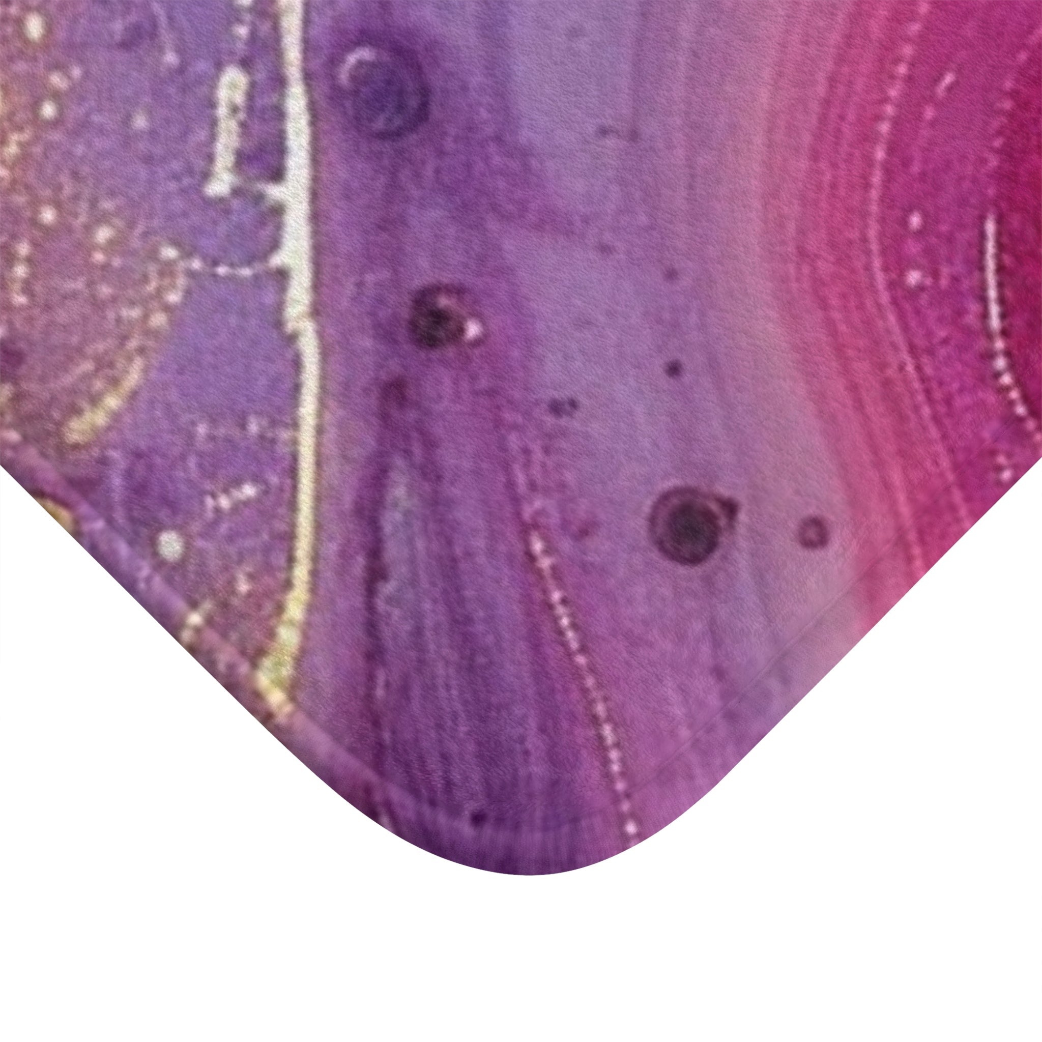 Printify Purple Pink and Gold Marble Bath Mat 2025