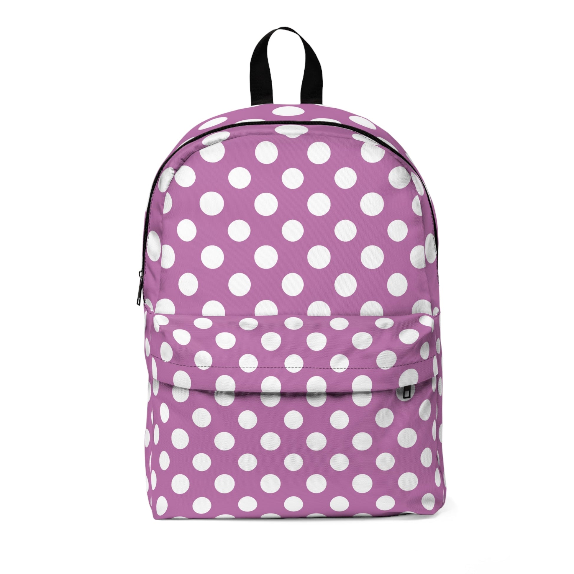 Purple Polka Dot Backpack, Artsulli - Art is Long, Life is Short, Bags, Size, One size, , , , , 23925442936012017924