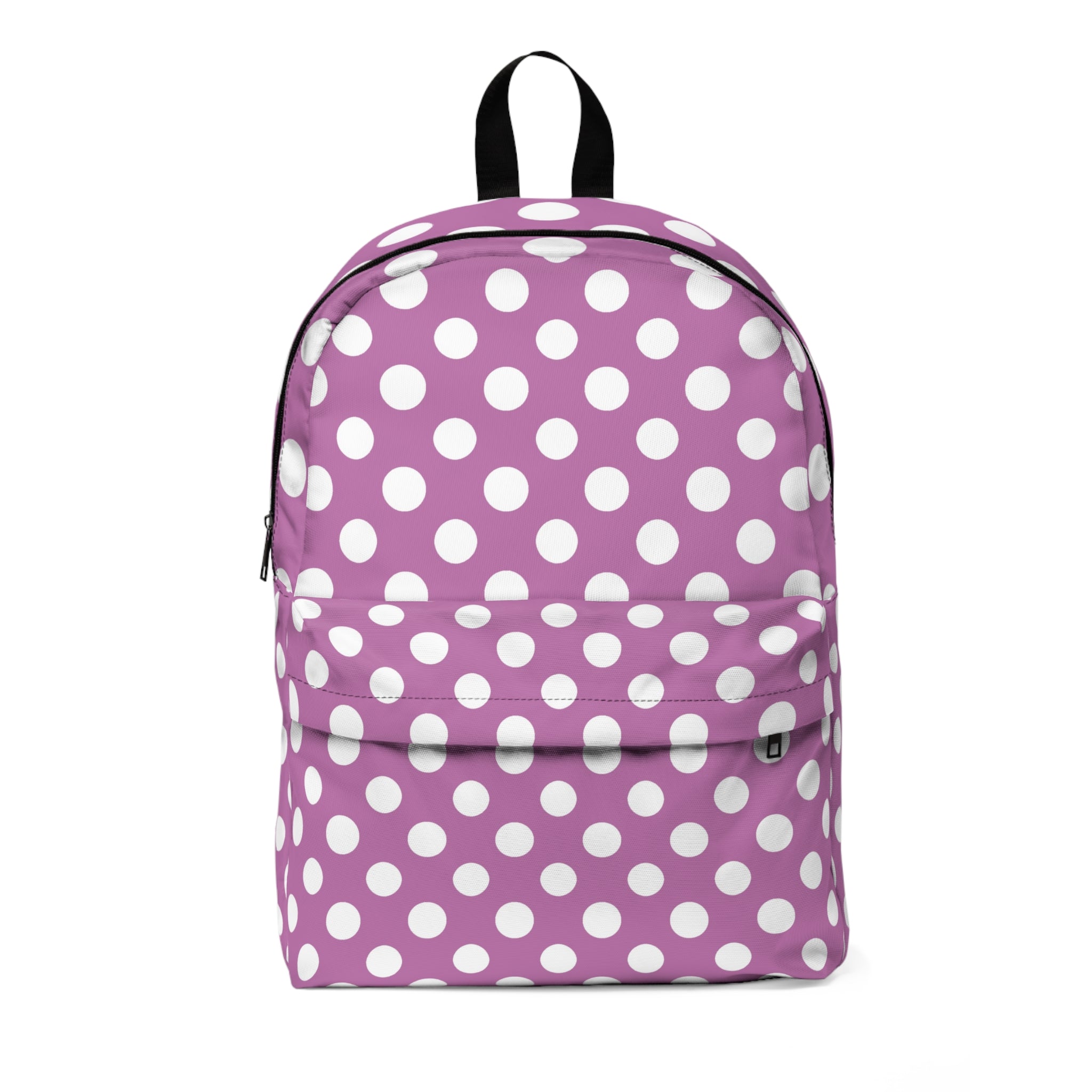 Purple Polka Dot Backpack, Artsulli - Art is Long, Life is Short, Bags, Size, One size, , , , , 23925442936012017924