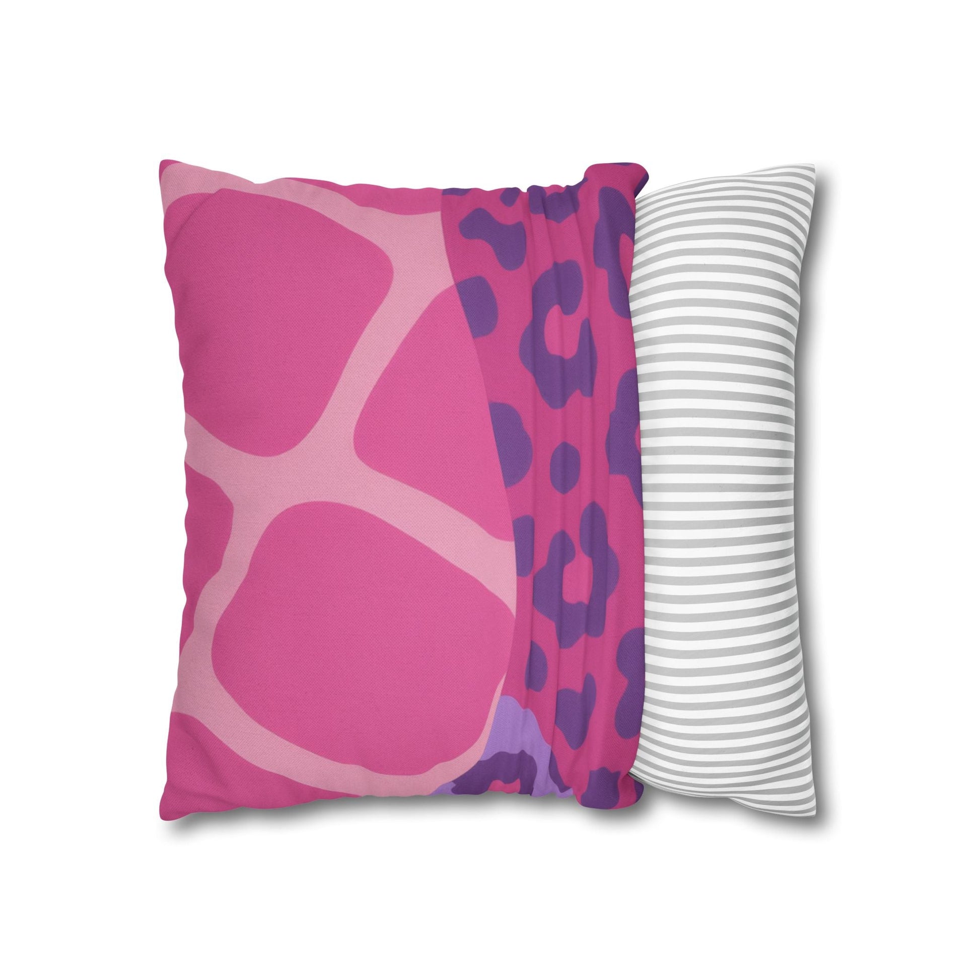 Purple Zebra and Leopard Print Pillow, Artsulli - Art is Long, Life is Short, Home Decor, , , , , , , 