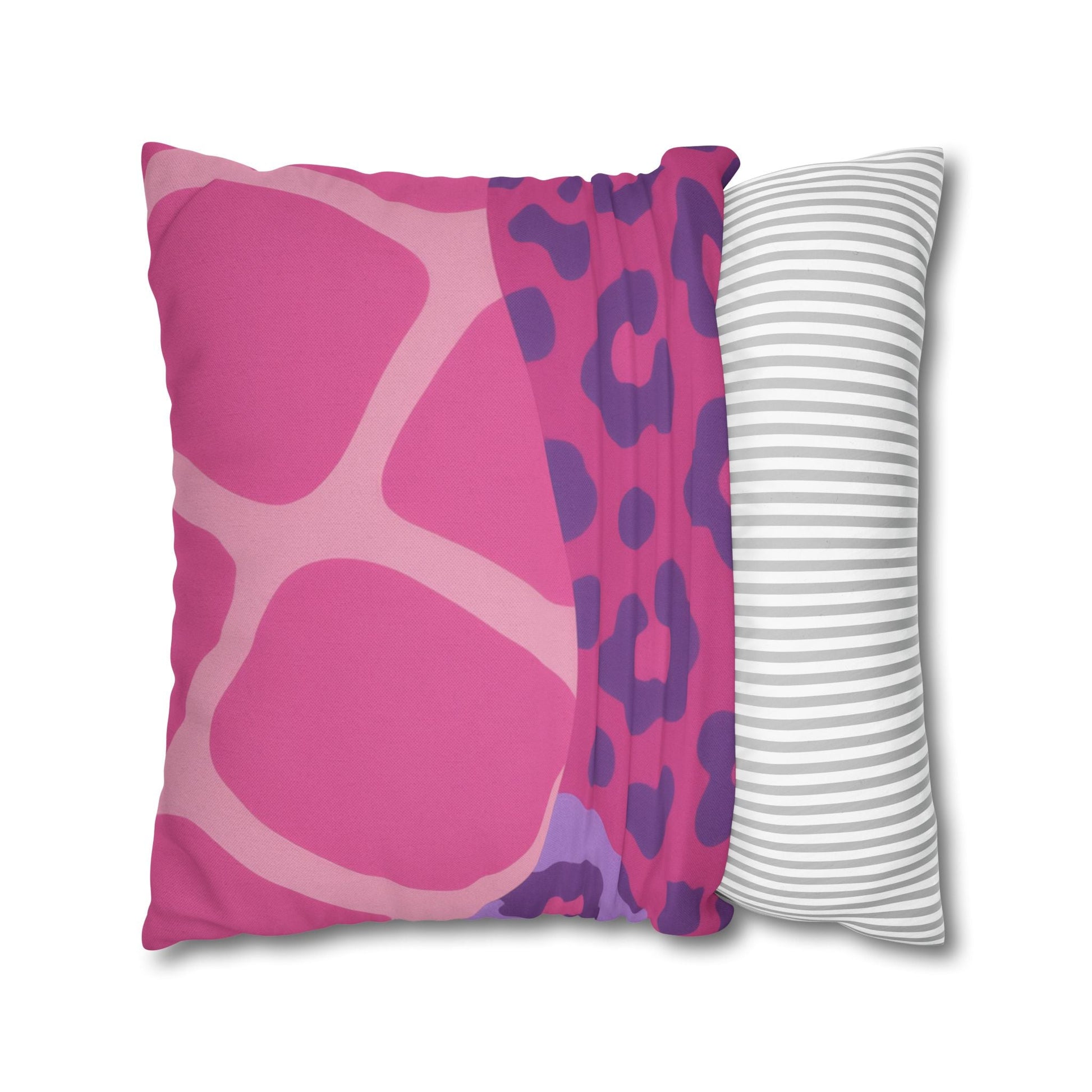 Purple Zebra and Leopard Print Pillow, Artsulli - Art is Long, Life is Short, Home Decor, , , , , , , 