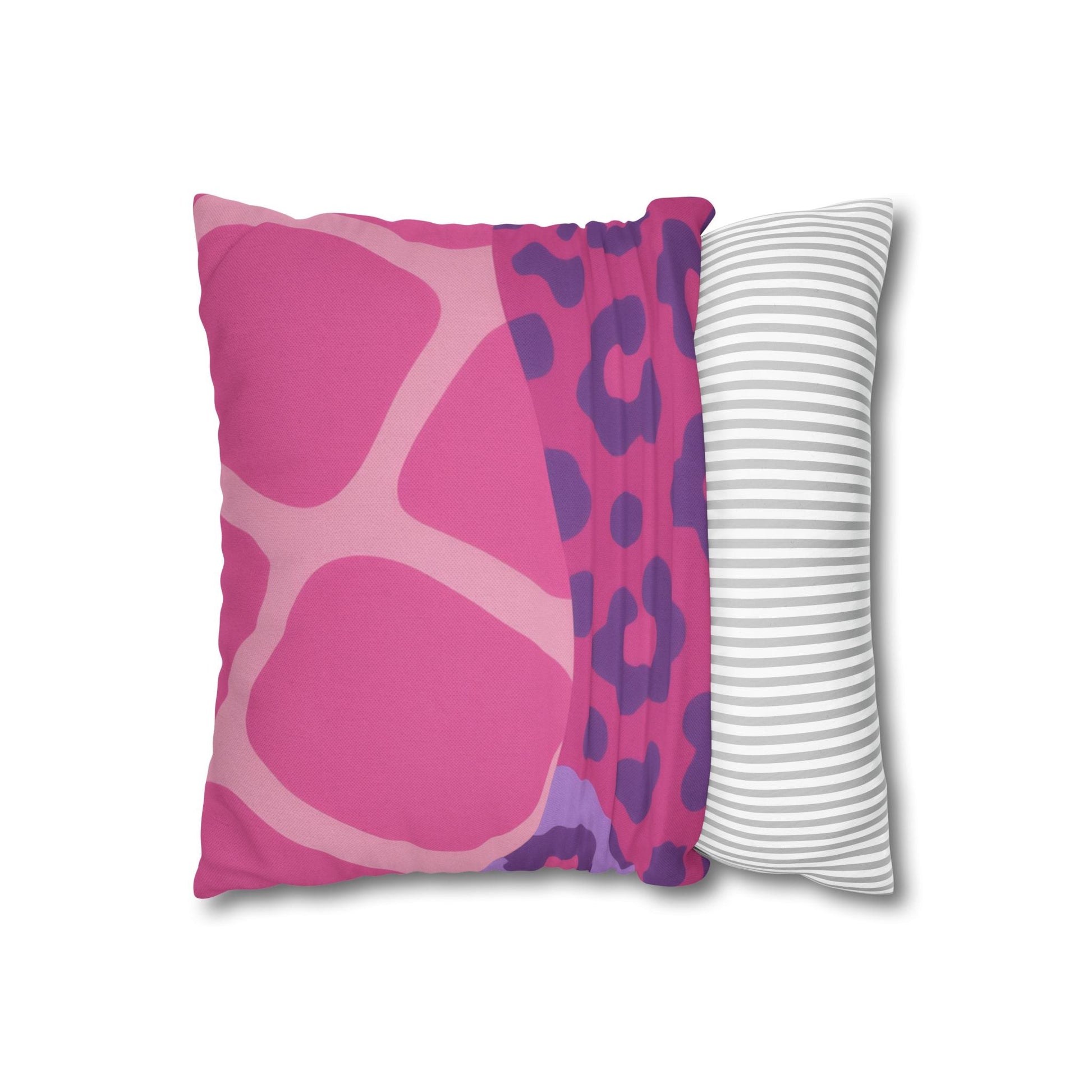 Purple Zebra and Leopard Print Pillow, Artsulli - Art is Long, Life is Short, Home Decor, , , , , , , 