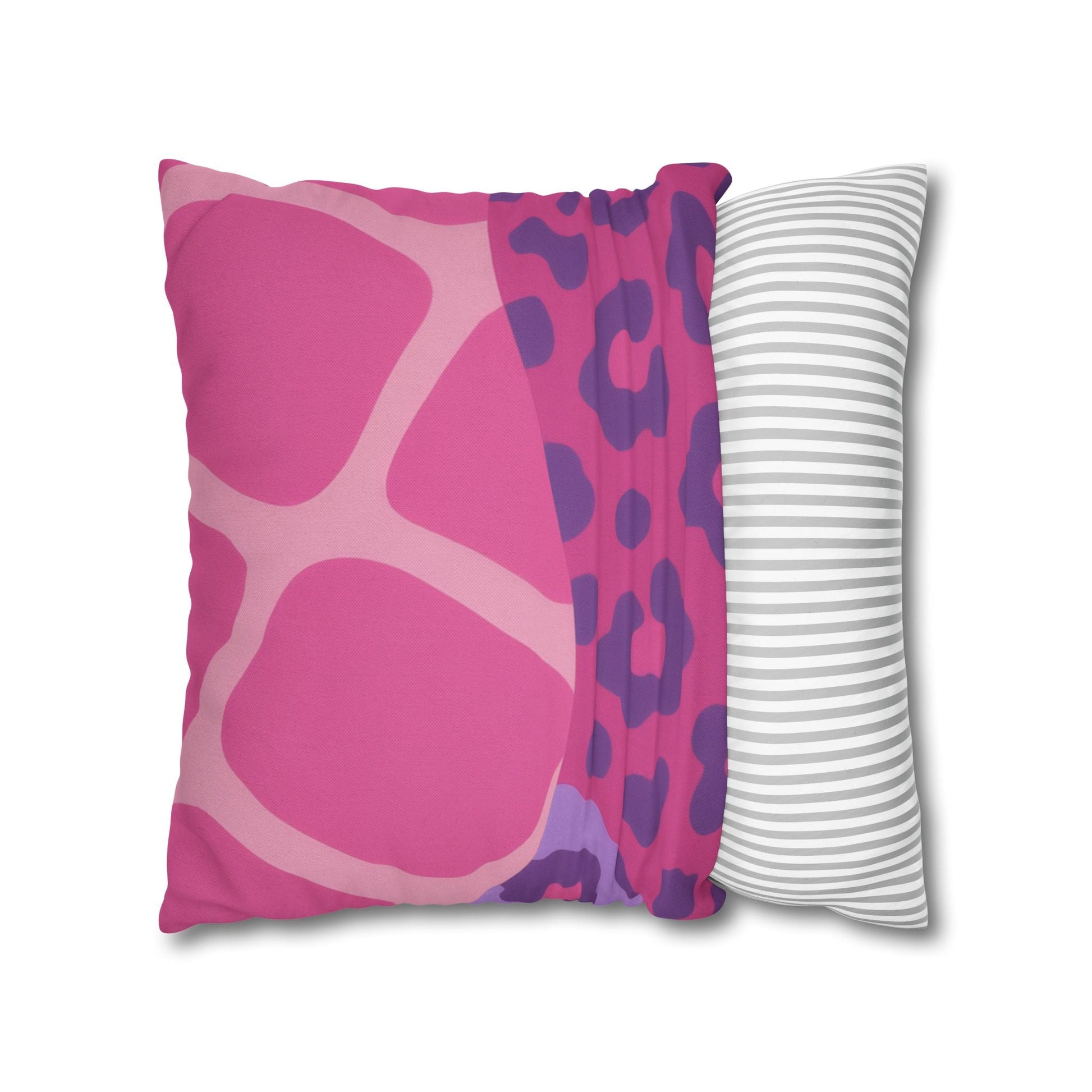 Purple Zebra and Leopard Print Pillow, Artsulli - Art is Long, Life is Short, Home Decor, , , , , , , 
