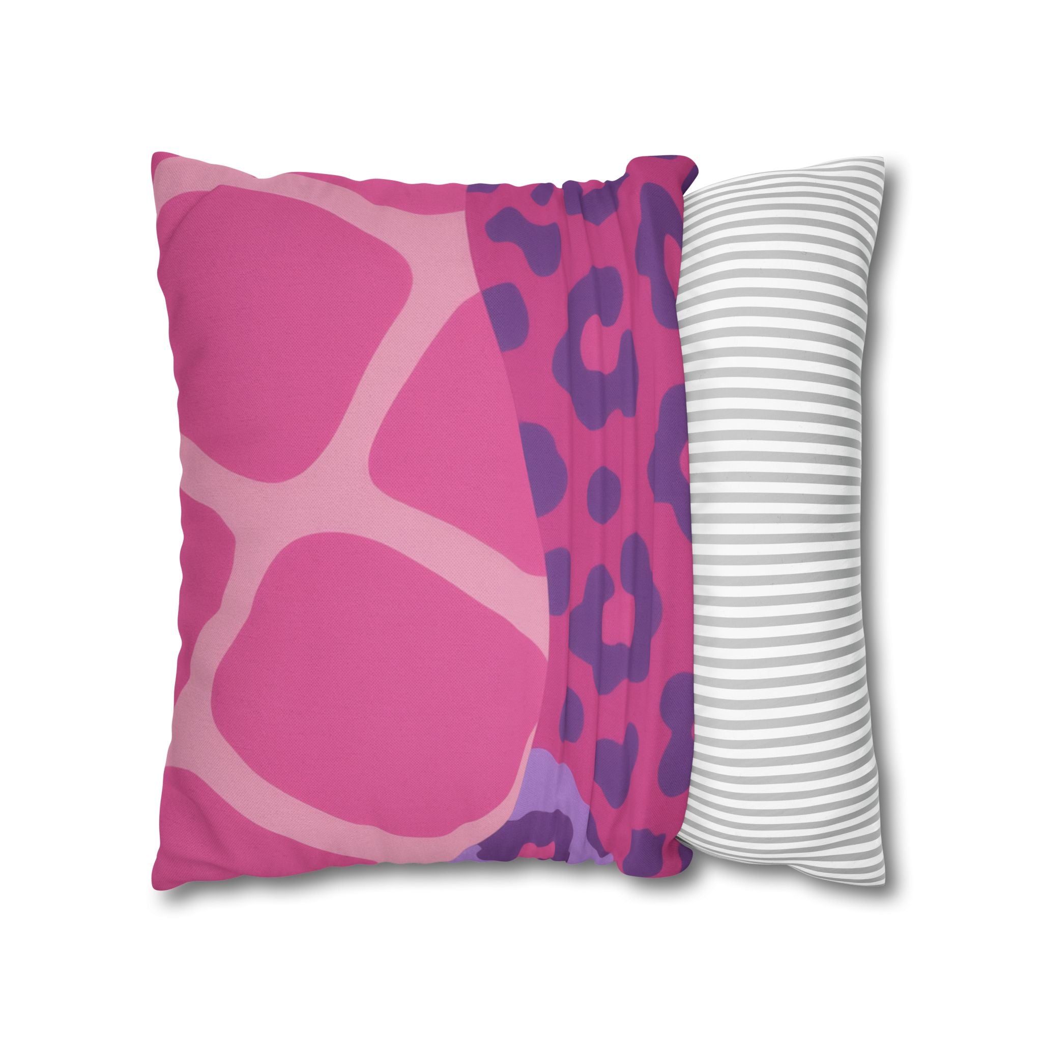 Purple Zebra and Leopard Print Pillow, Artsulli - Art is Long, Life is Short, Home Decor, , , , , , , 