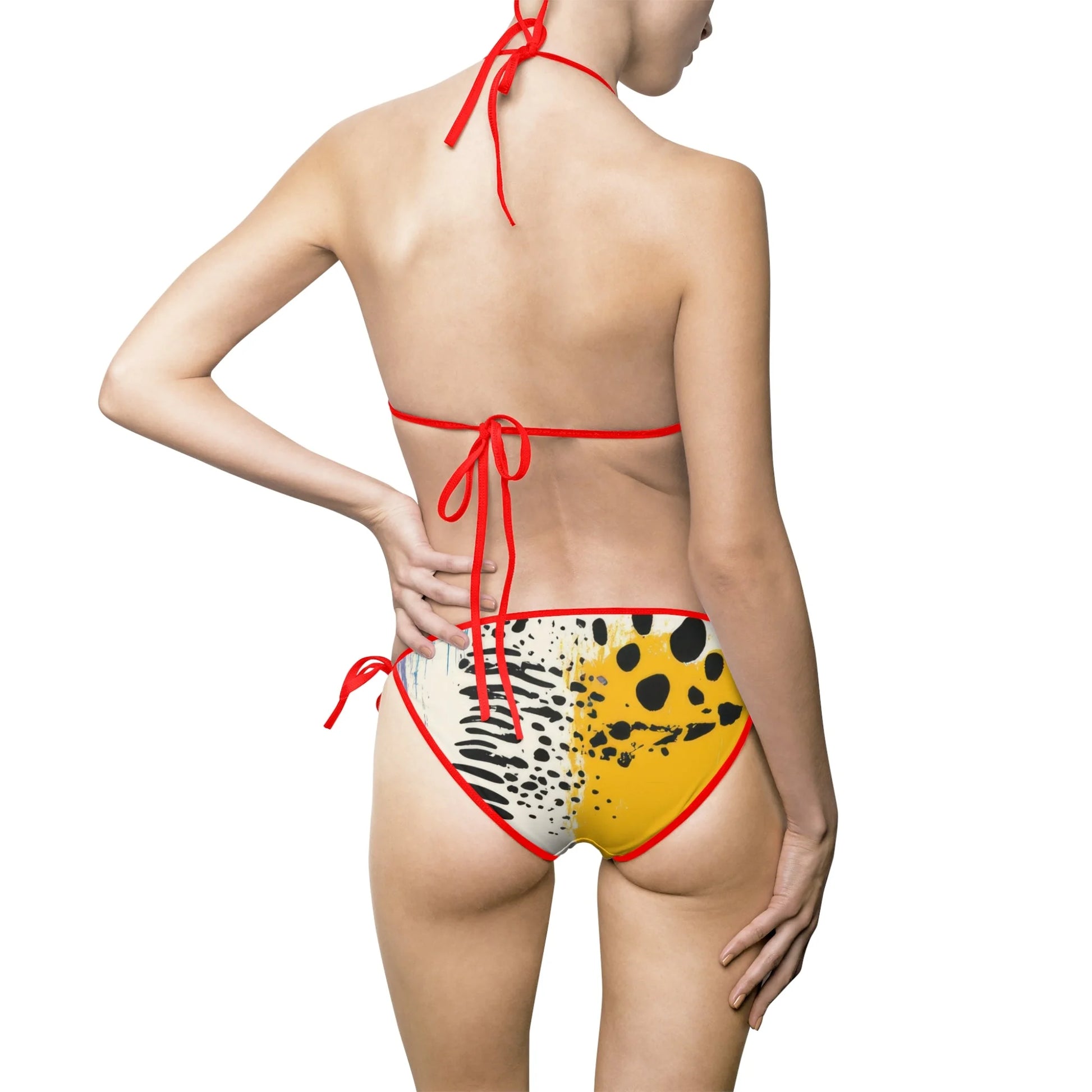 Rae Zebra Rhapsody Bikini Swimsuit, Artsulli - Art is Long, Life is Short, All Over Prints, , , , , , , 