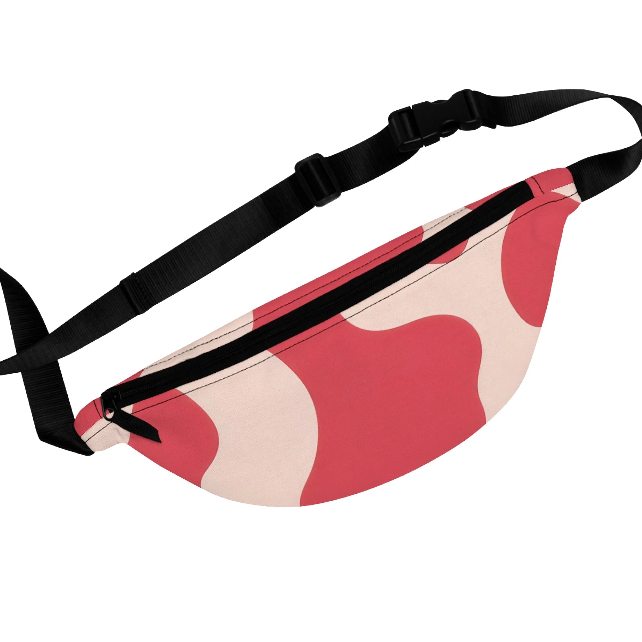 JAKKOUTTHEBXX Red and Pink Abstract Fanny Pack 2025