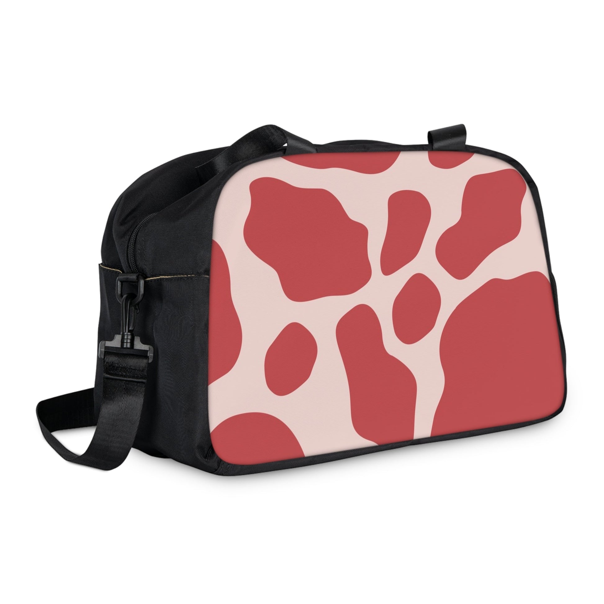 Red and Pink Cow Print Fitness Handbag, Artsulli - Art is Long, Life is Short, Bags, , , , , , , 