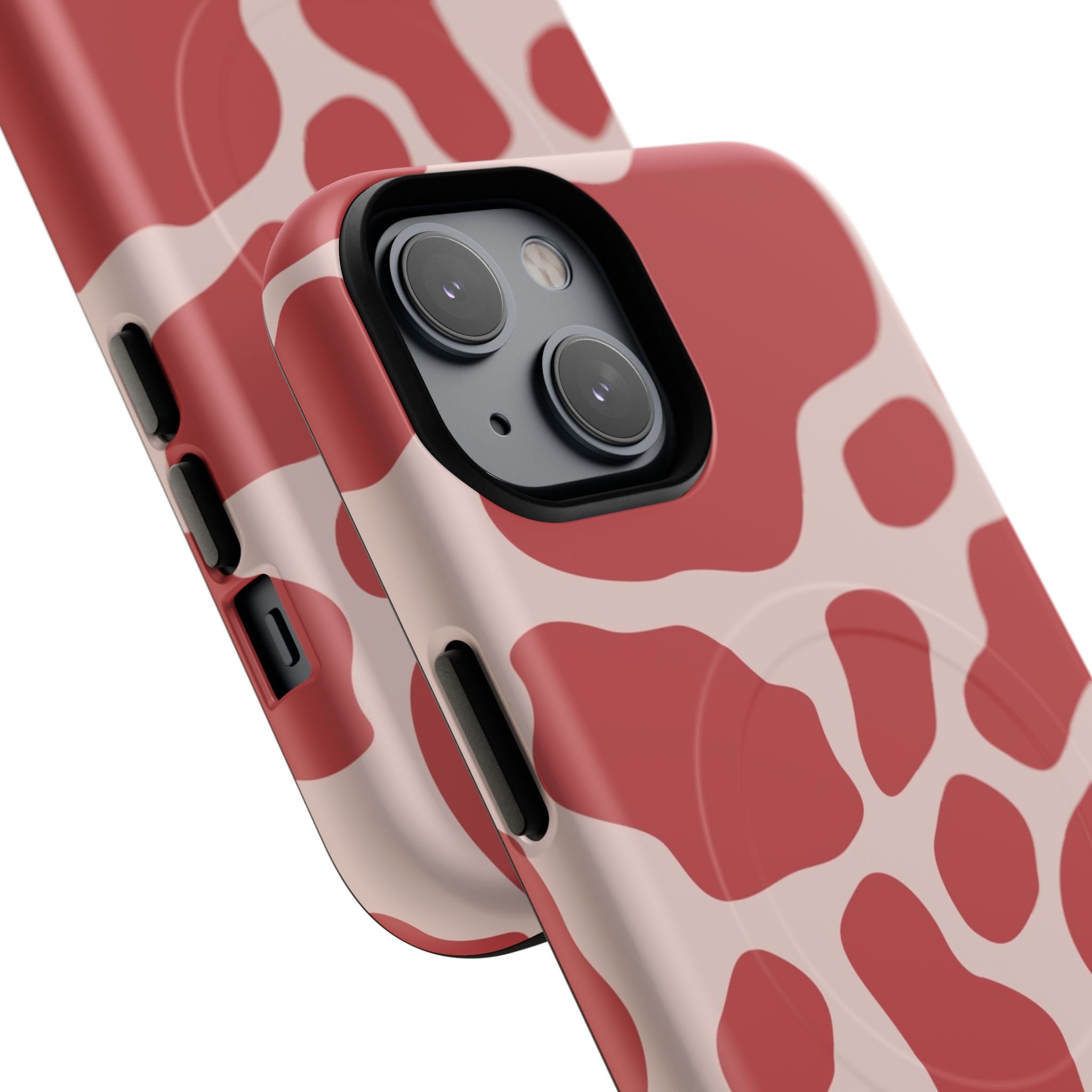 Red and Pink Cow Print MagSafe iPhone Case, Artsulli - Art is Long, Life is Short, Phone Case, , , , , , , 