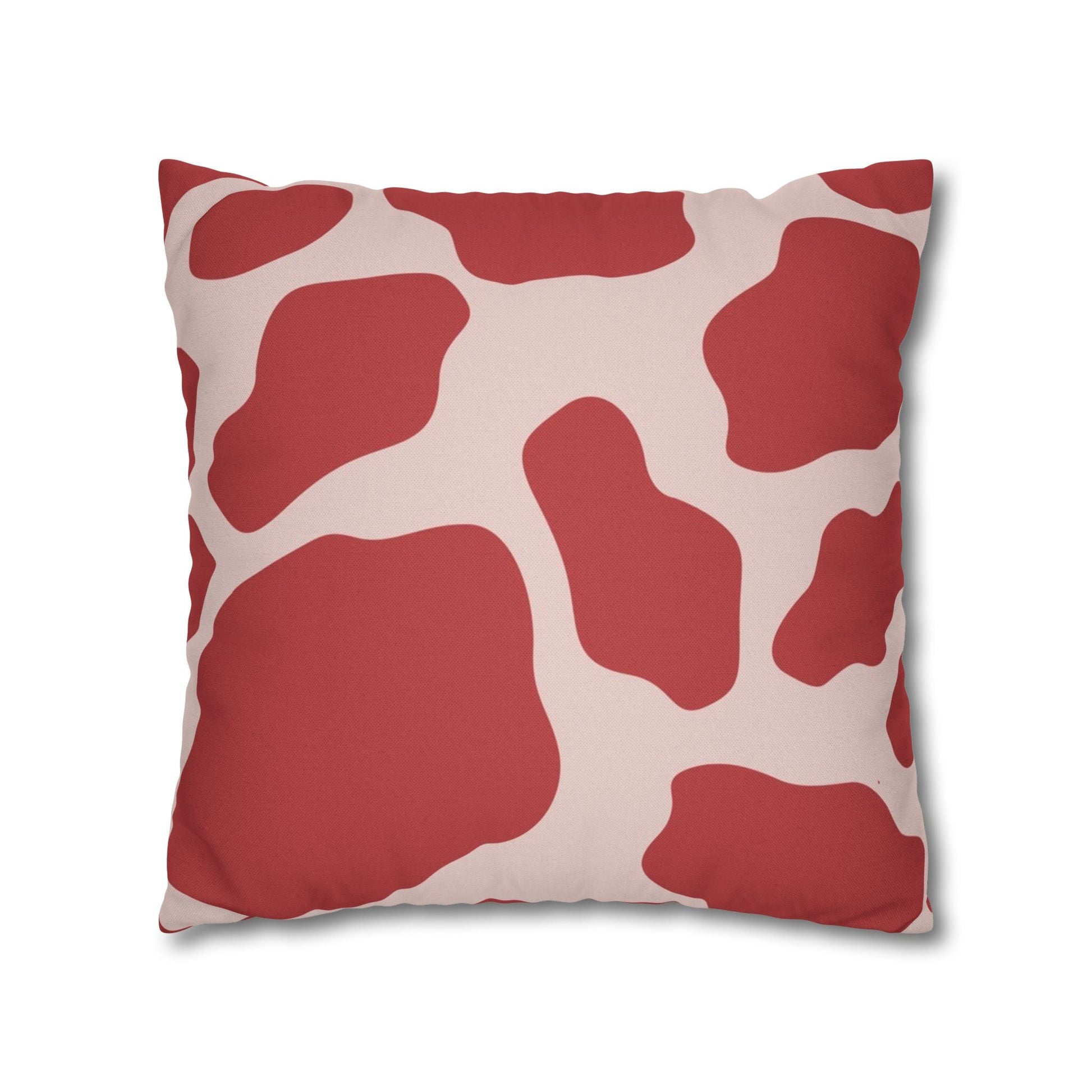 Red and Pink Cow Print Pillow, Artsulli - Art is Long, Life is Short, Home Decor, , , , , , , 