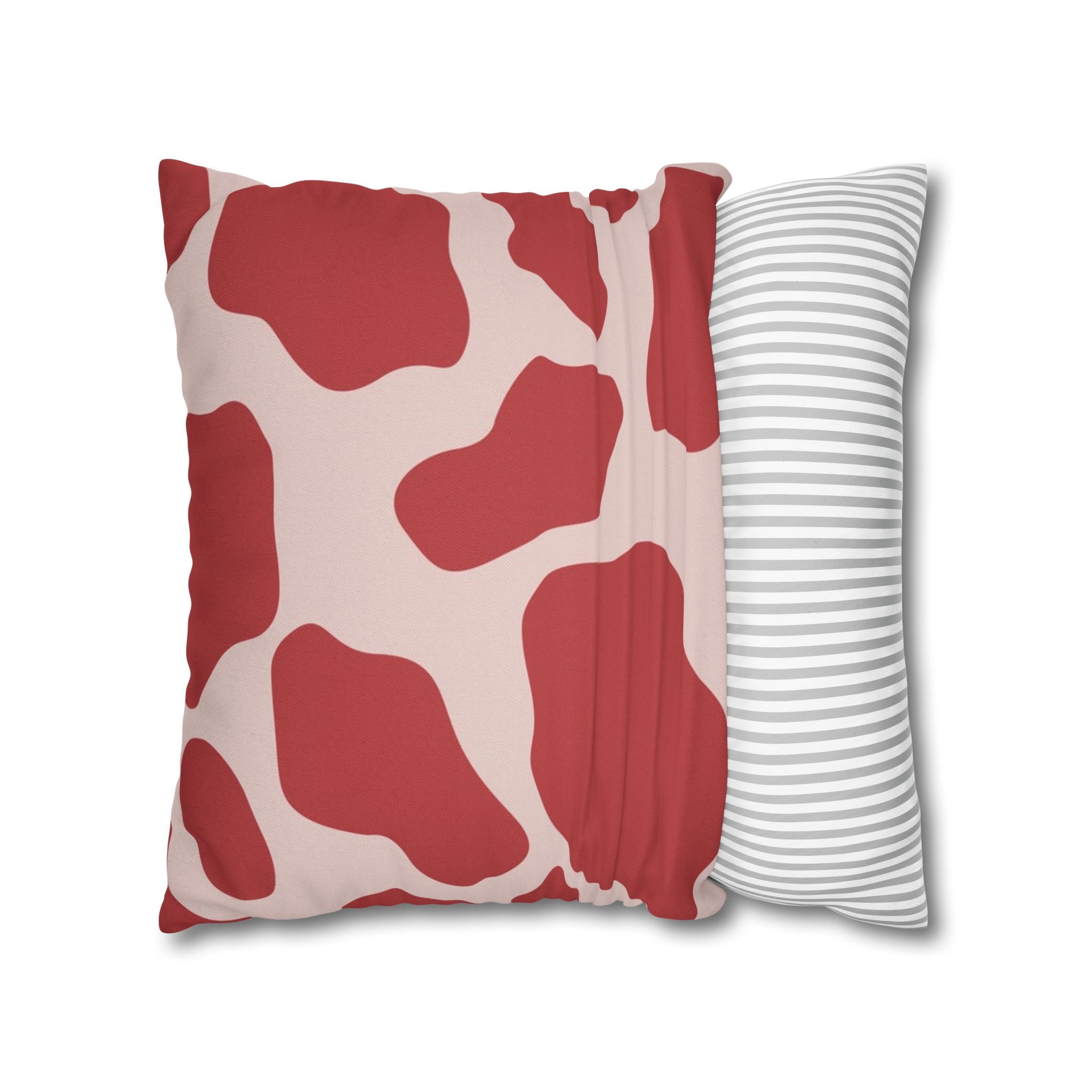 Red and Pink Cow Print Pillow, Artsulli - Art is Long, Life is Short, Home Decor, , , , , , , 