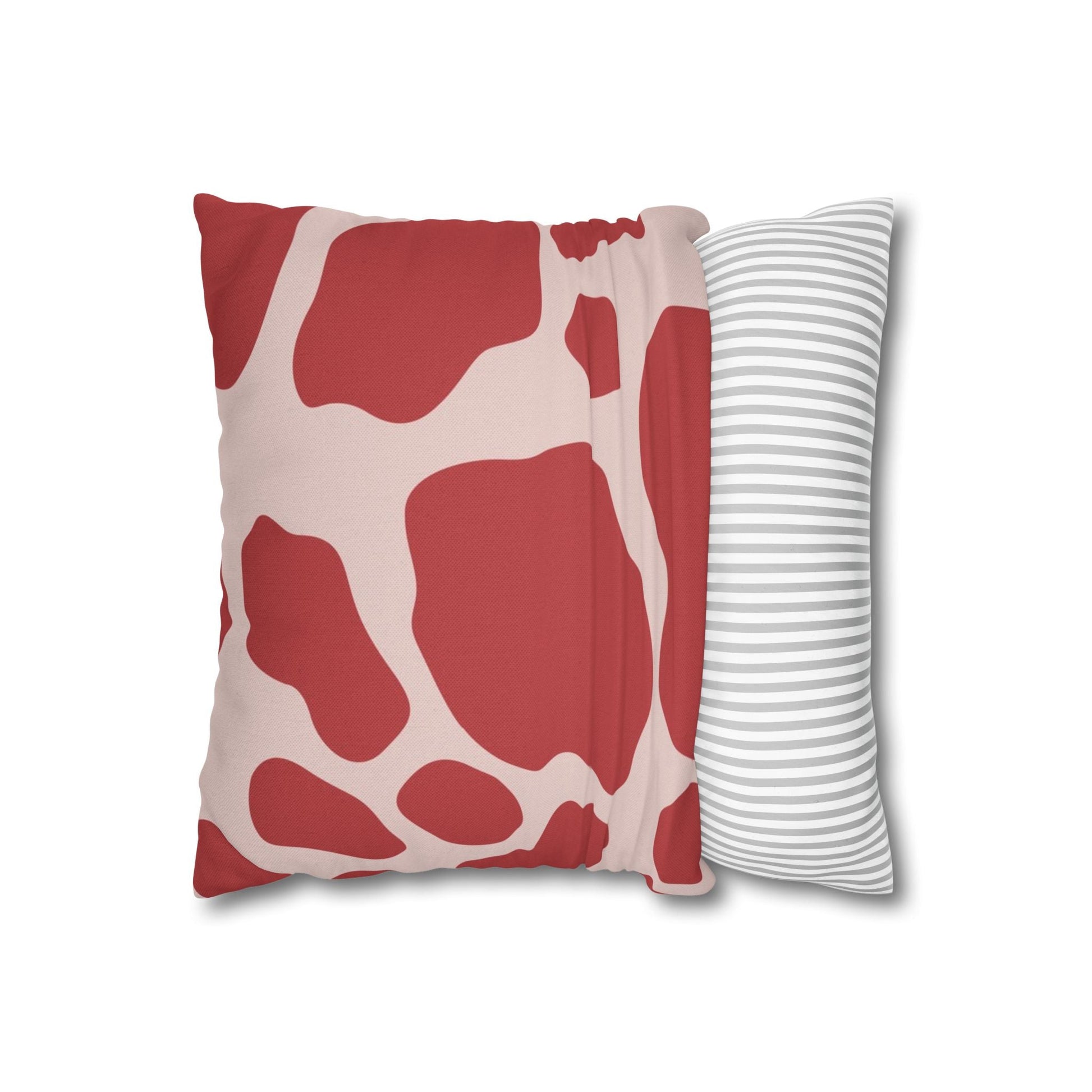 Red and Pink Cow Print Pillow, Artsulli - Art is Long, Life is Short, Home Decor, , , , , , , 