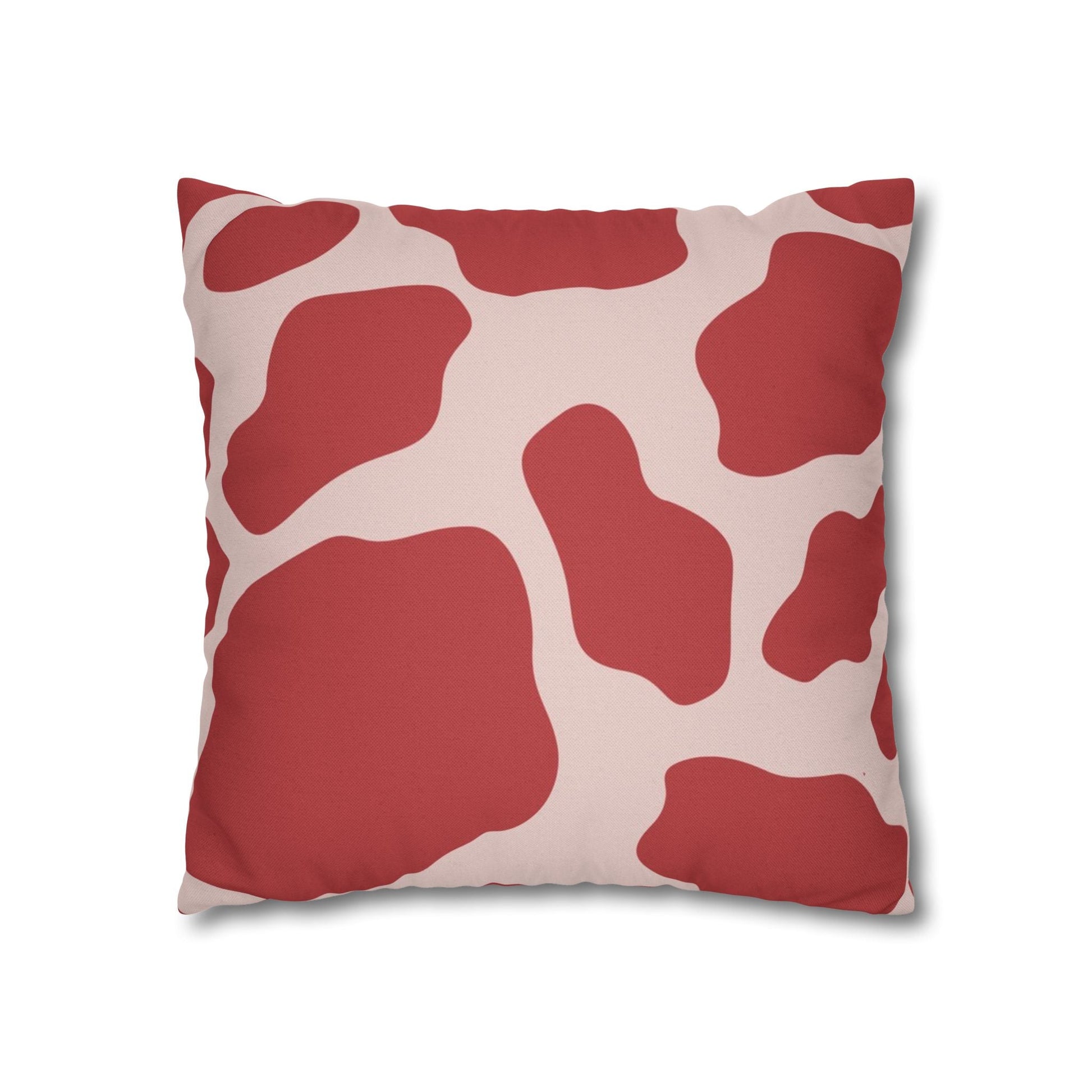 Red and Pink Cow Print Pillow, Artsulli - Art is Long, Life is Short, Home Decor, , , , , , , 